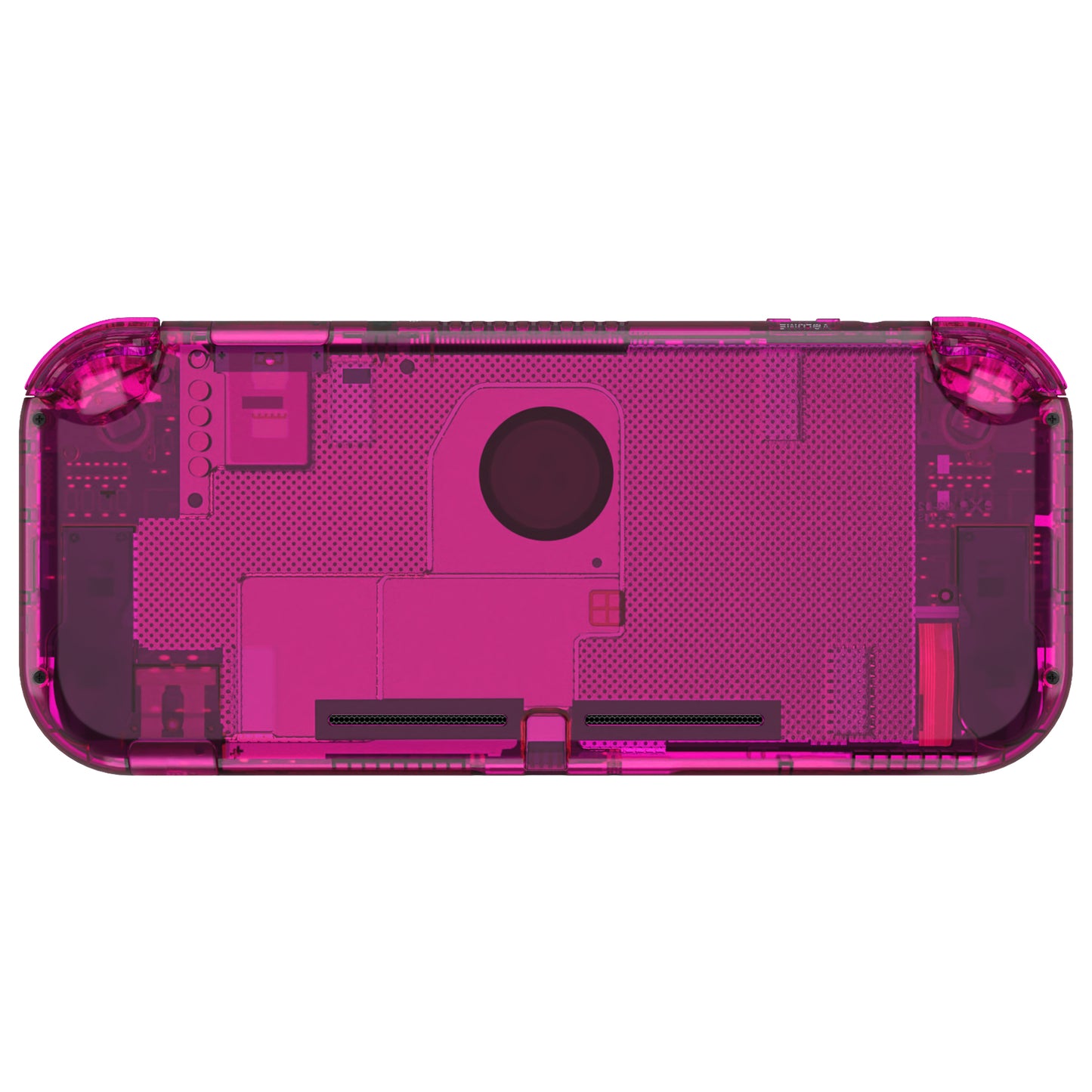 eXtremeRate Nintendo Switch Lite用交換フルセットシェル&ボタンキット保護フィルム付き【クリスタルクリアキャンディピンク】