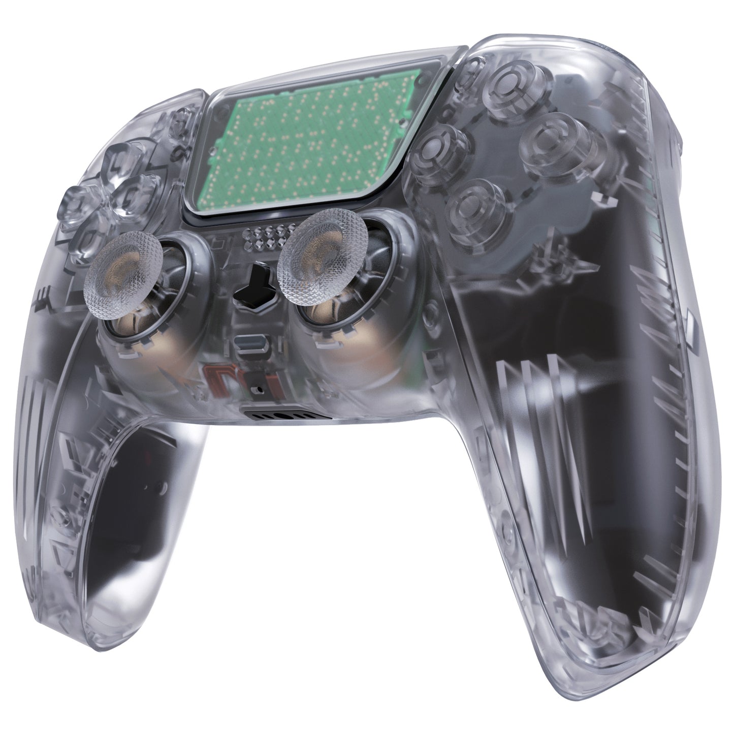 eXtremeRate PS5コントローラーBDM-030/040/050対応交換対応用フルセットシェル&ボタン【クリア】