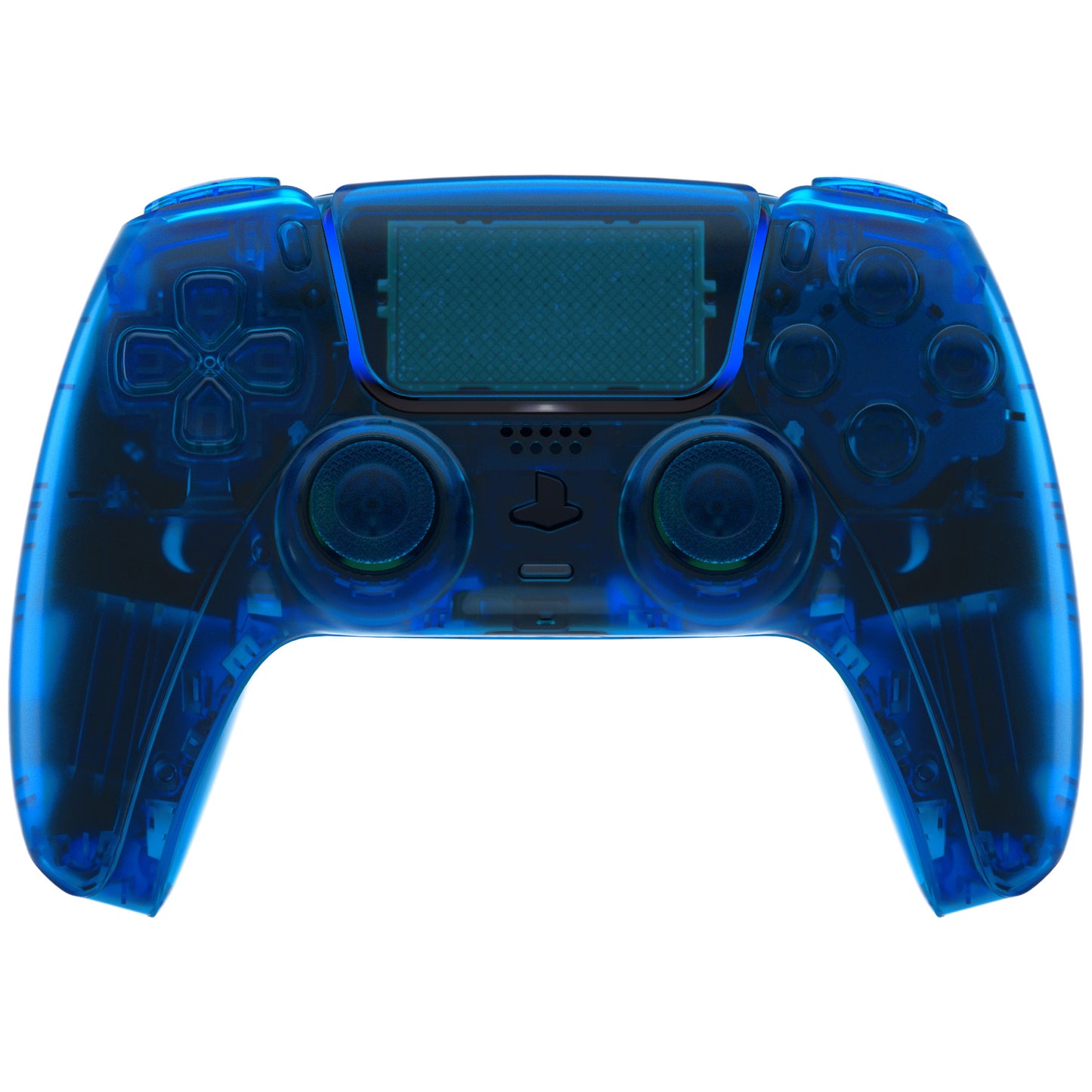 eXtremeRate PS5コントローラーBDM-030/040/050対応交換対応用フルセットシェル&ボタン【クリアブルー】