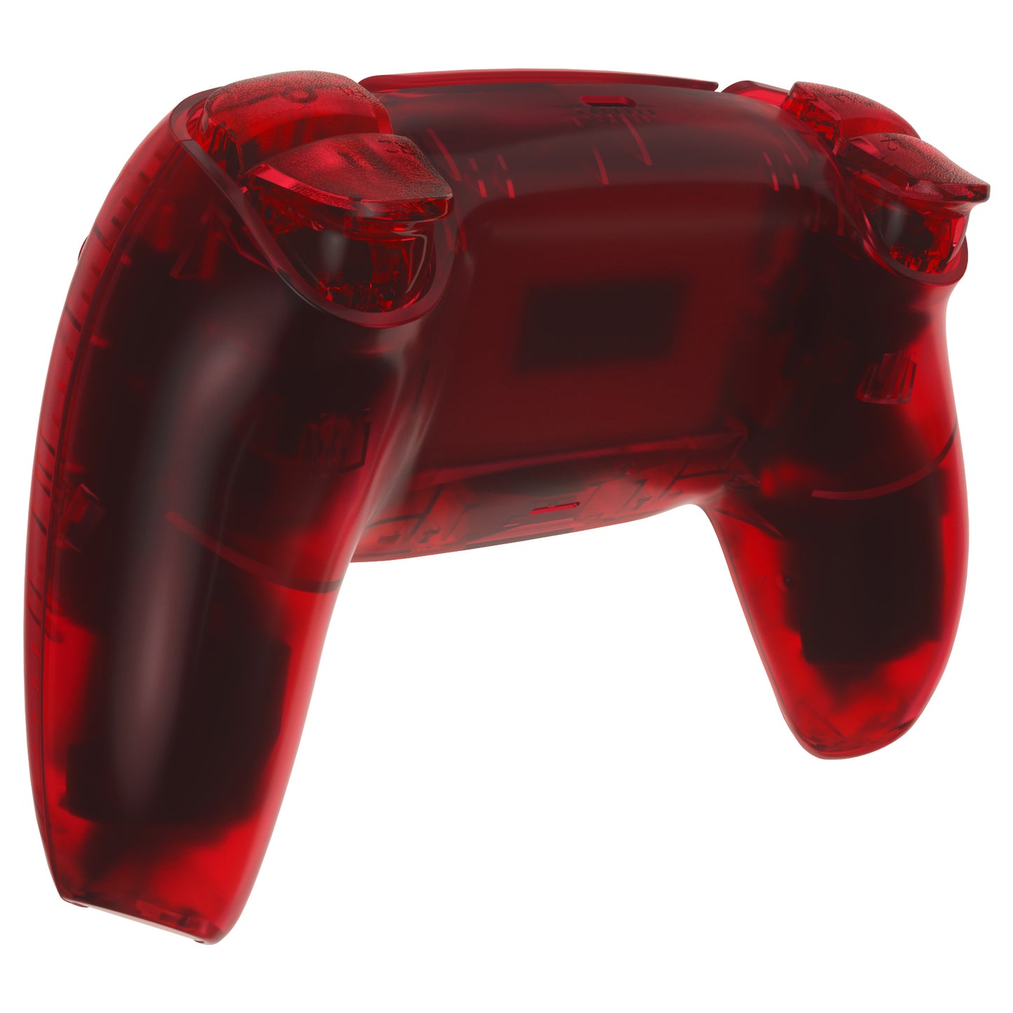 eXtremeRate PS5コントローラーBDM-030/040/050対応交換対応用フルセットシェル&ボタン【クリアレッド】