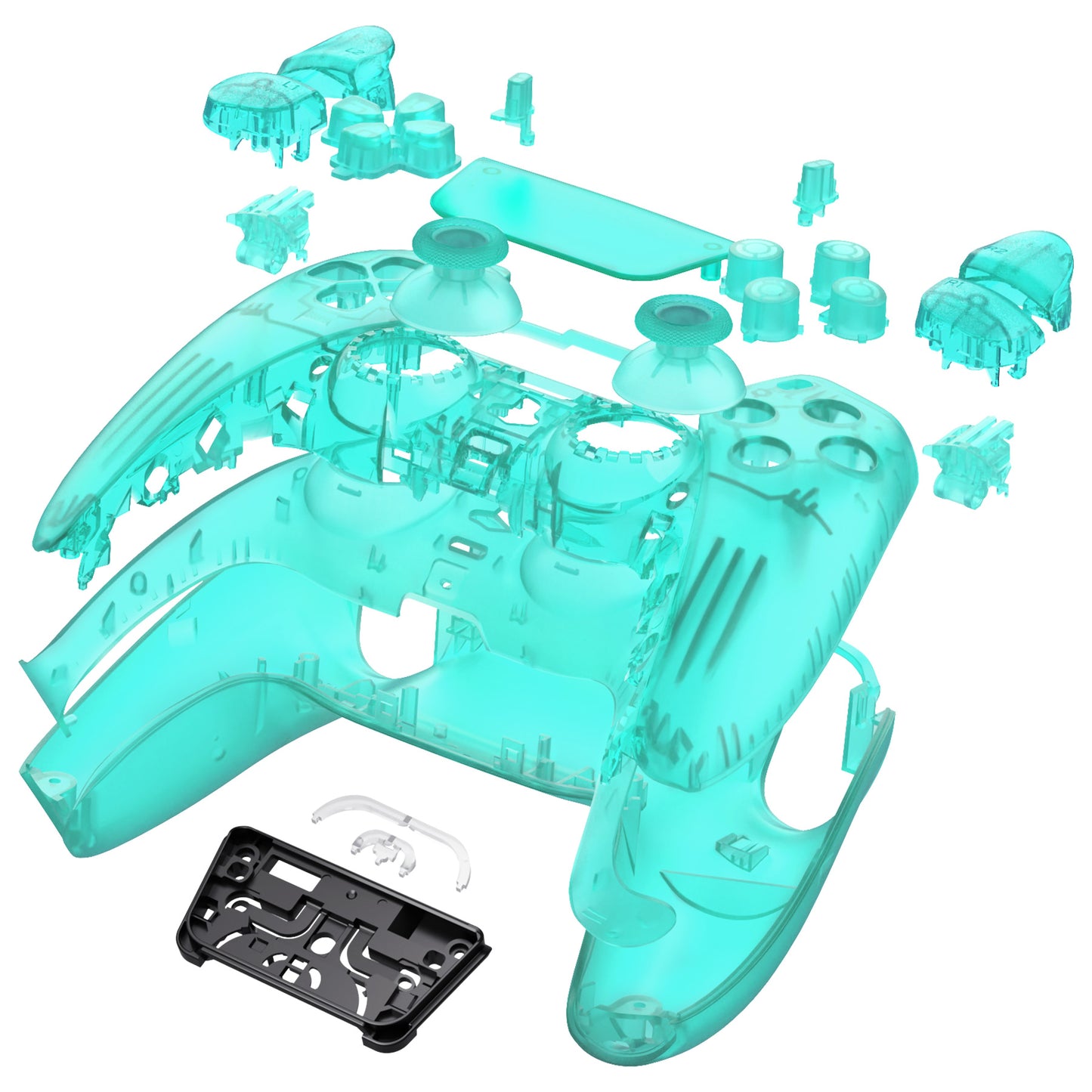 eXtremeRate PS5コントローラーBDM-030/040/050対応交換対応用フルセットシェル&ボタン【エメラルドグリーン】