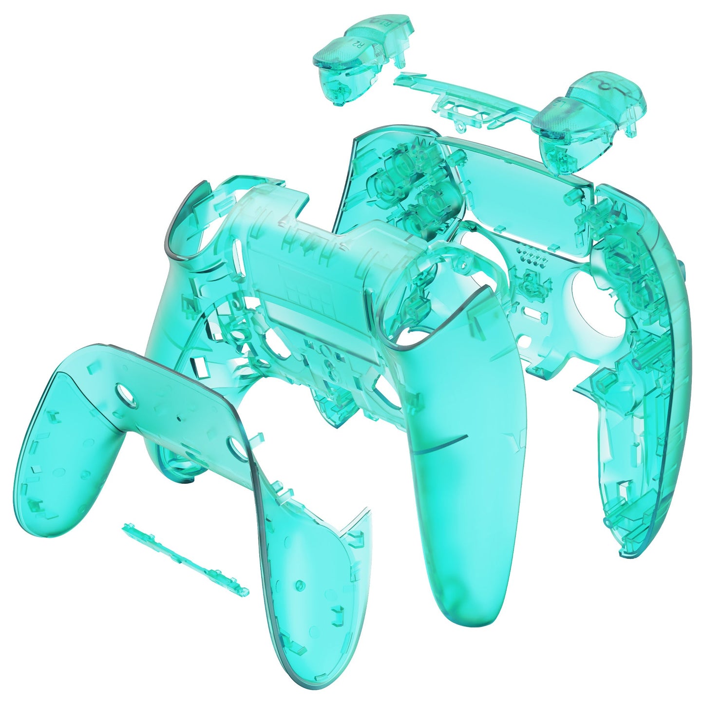 eXtremeRate PS5 edgeコントローラー対応交換対応用フルセットシェル&ボタン【エメラルドグリーン】