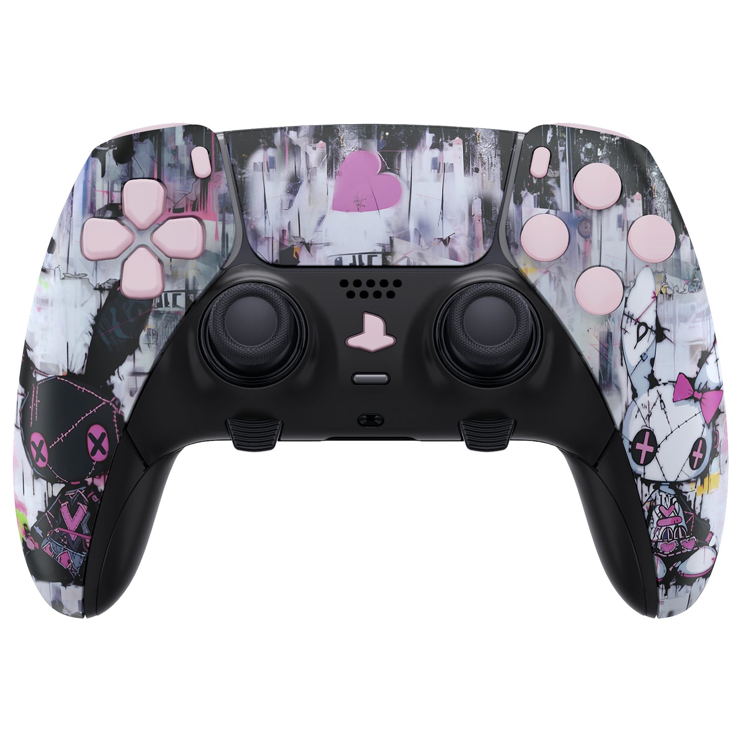 eXtremeRate PS5 edgeコントローラー対応交換対応用フルセットシェル&ボタン【可愛いパンク兎ちゃん】