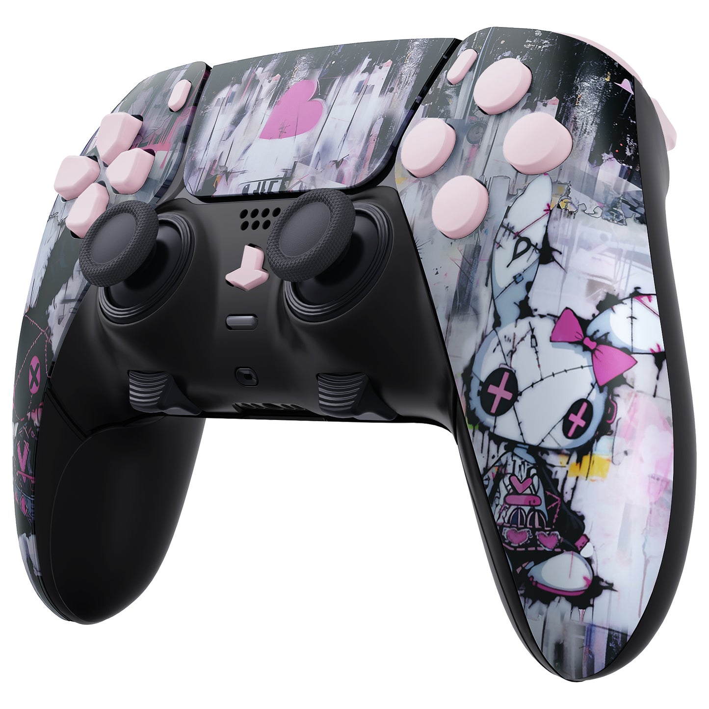 eXtremeRate PS5 edgeコントローラー対応交換対応用フルセットシェル&ボタン【可愛いパンク兎ちゃん】