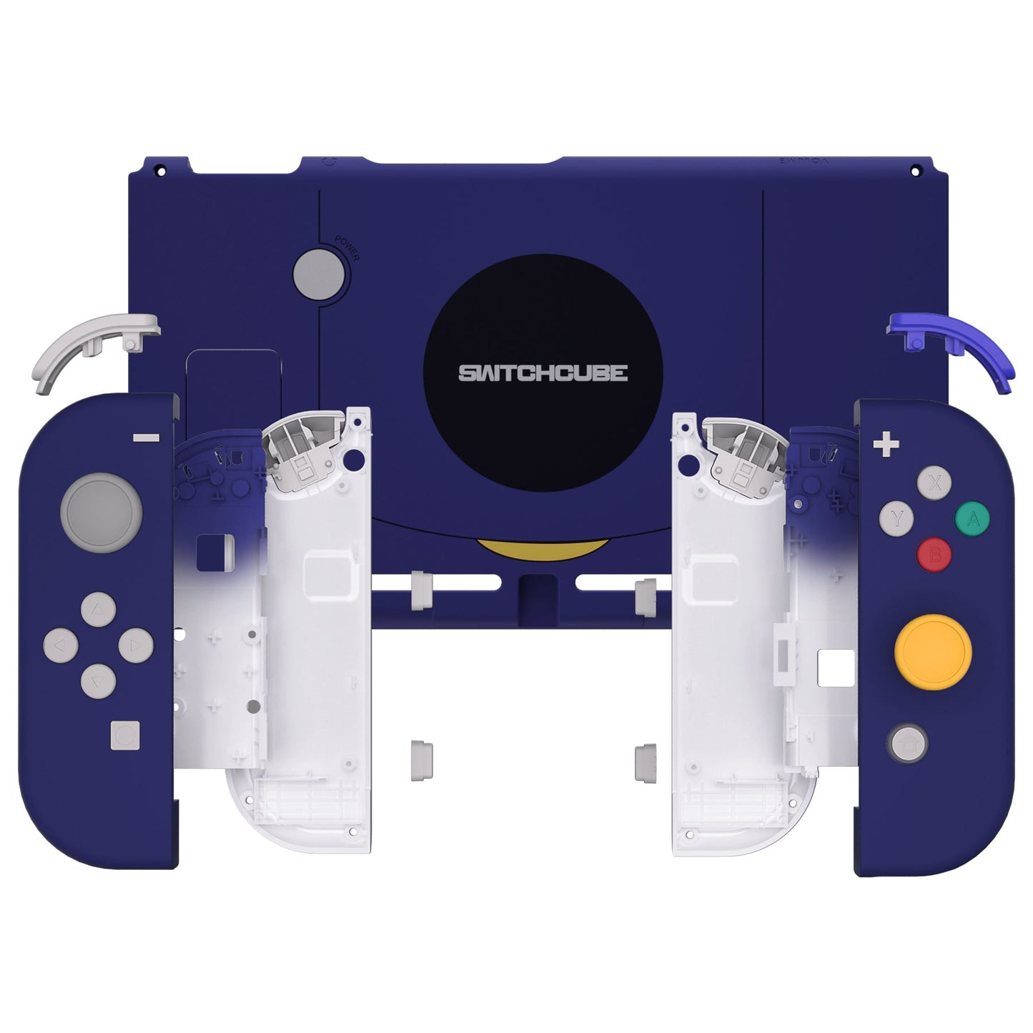 eXtremeRate Nintendo Switch用交換フルセットシェル&ボタン【クラシックNGCスタイル】