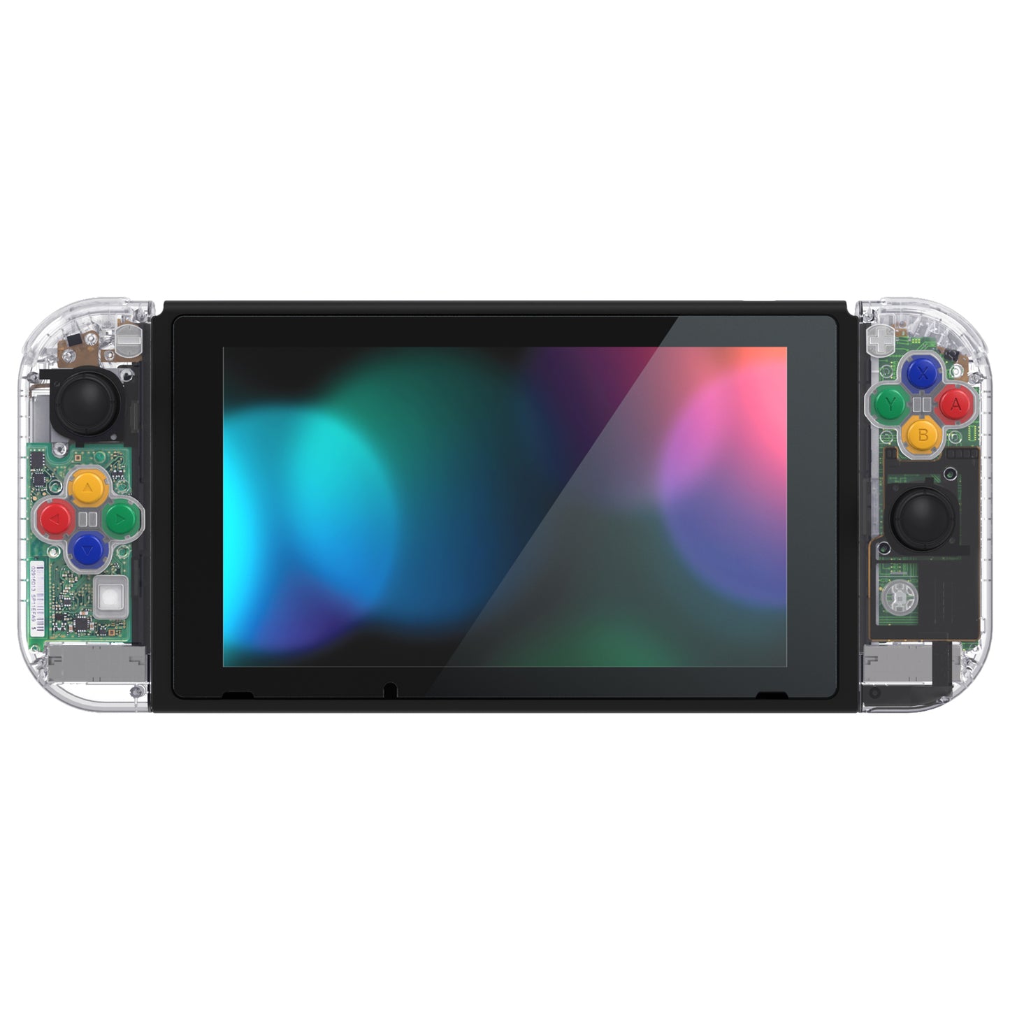 eXtremeRate Nintendo Switch用交換フルセットシェル&ボタン【クリスタルクリア】