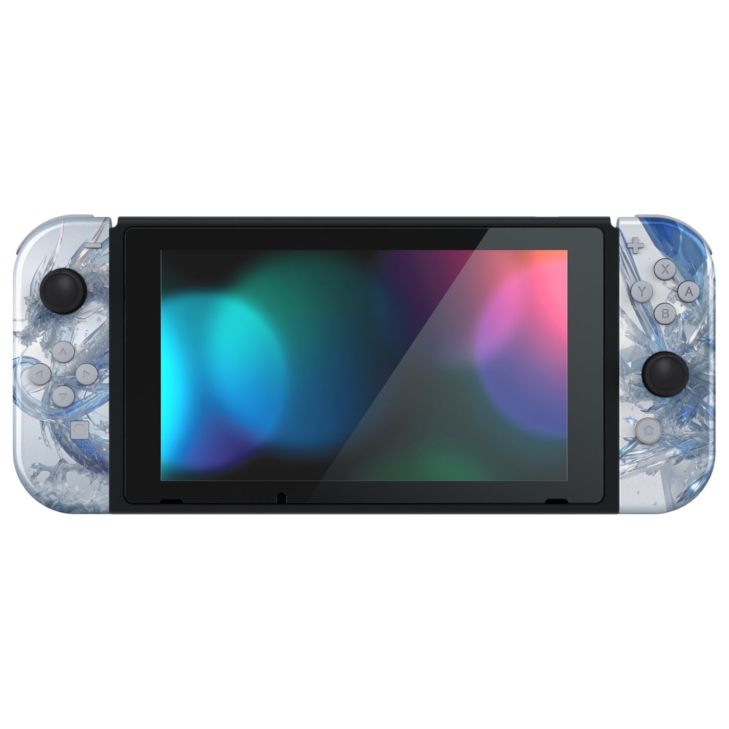 eXtremeRate Nintendo Switch用交換フルセットシェル&ボタン【白銀龍】