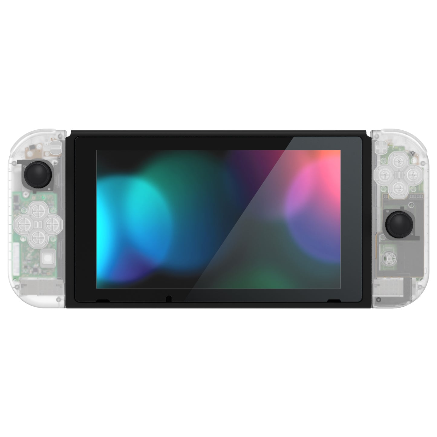 eXtremeRate Nintendo Switch用交換フルセットシェル&ボタン【暗闇で光る-グリーン】