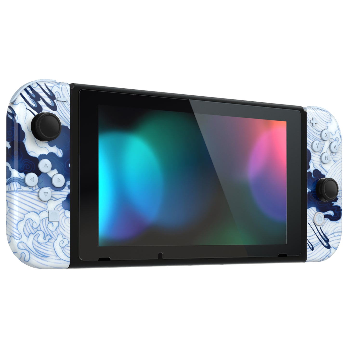 eXtremeRate Nintendo Switch用交換フルセットシェル&ボタン【磁器の龍】