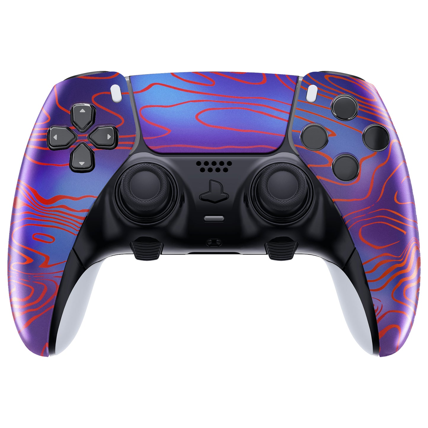 eXtremeRate PS5 edgeコントローラー対応交換対応用左右フロントハウジングシェル&タッチパッド【ダマスクス】