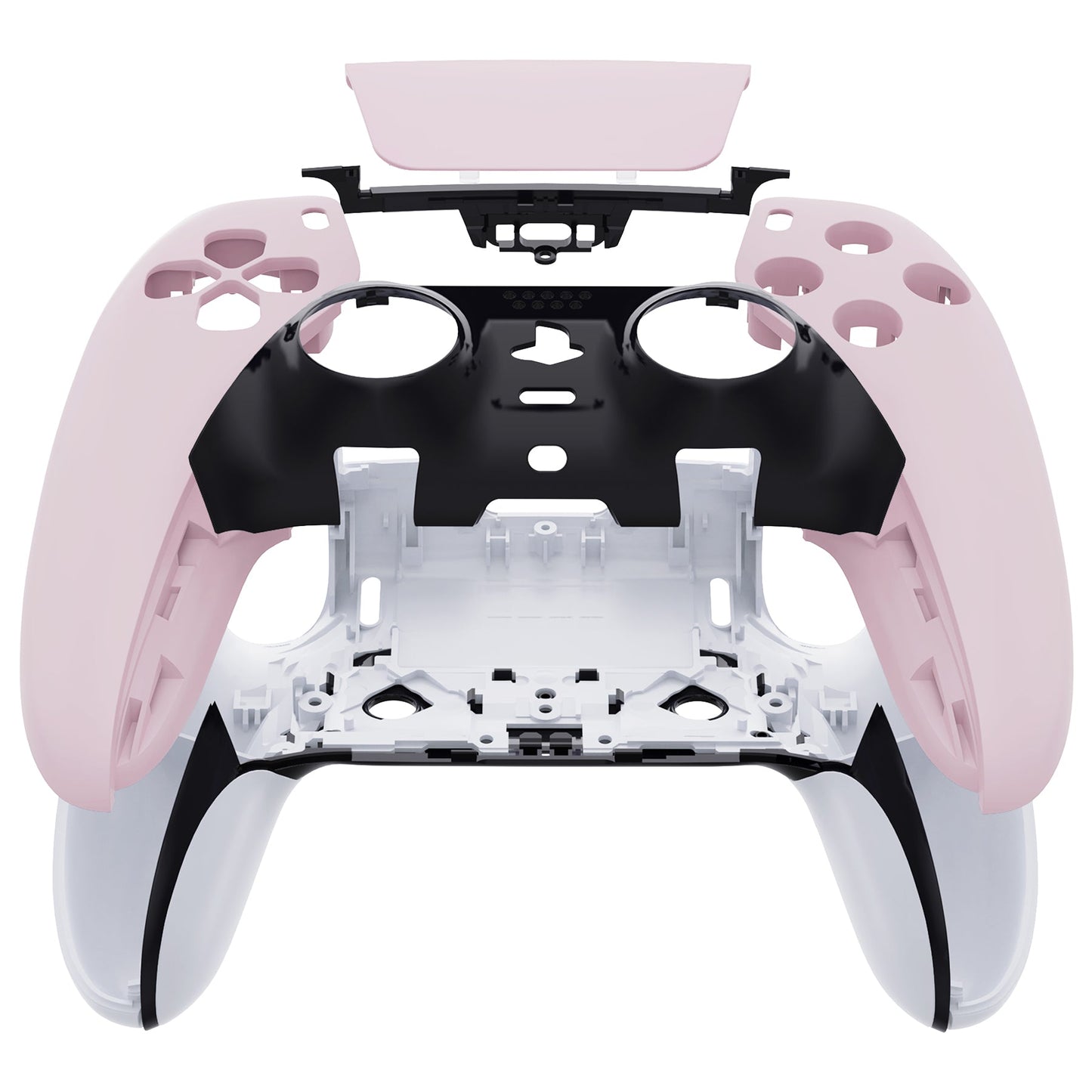 eXtremeRate PS5 edgeコントローラー対応交換対応用左右フロントハウジングシェル&タッチパッド【サクラピンク】