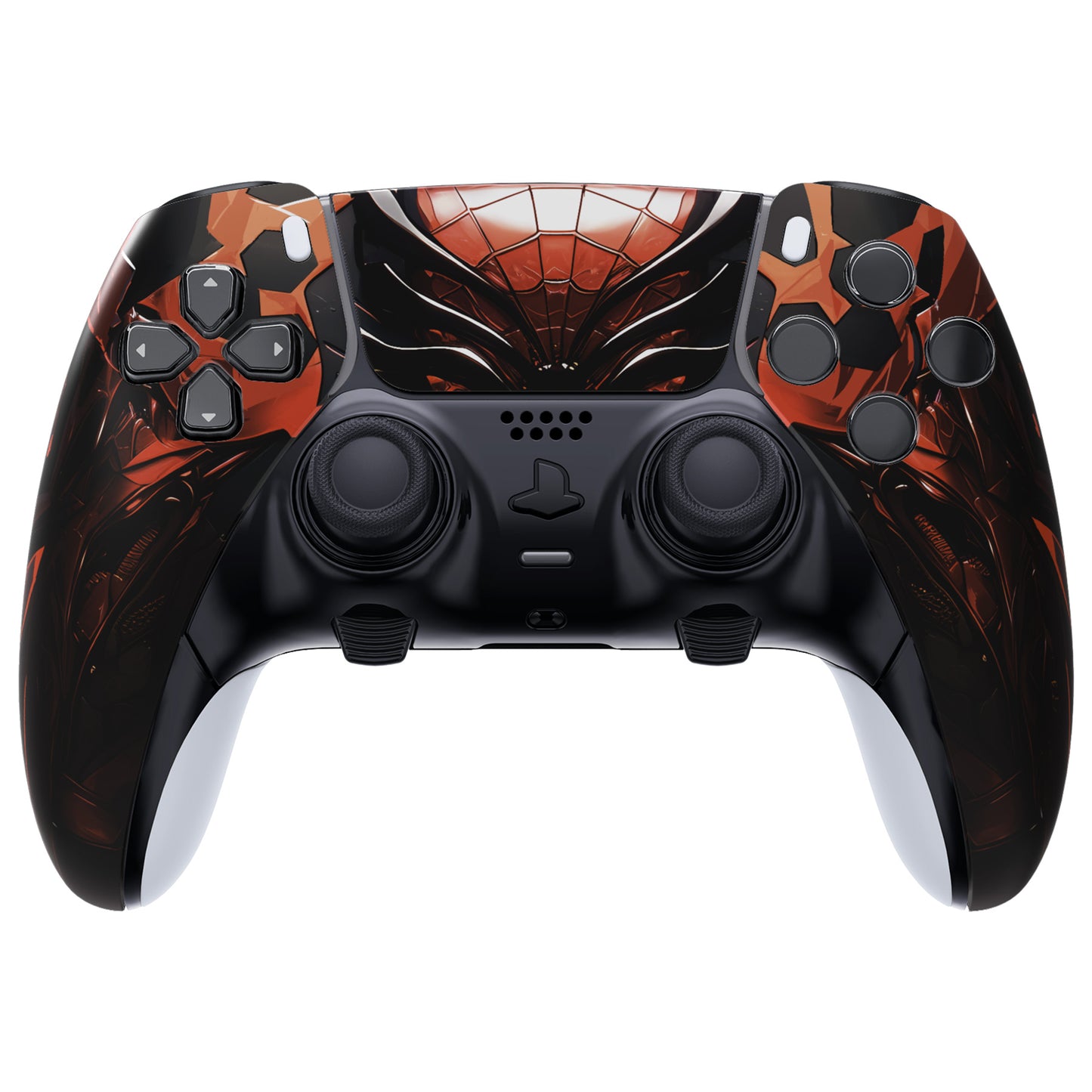 eXtremeRate PS5 edgeコントローラー対応交換対応用左右フロントハウジングシェル&タッチパッド【マシンスパイダー】
