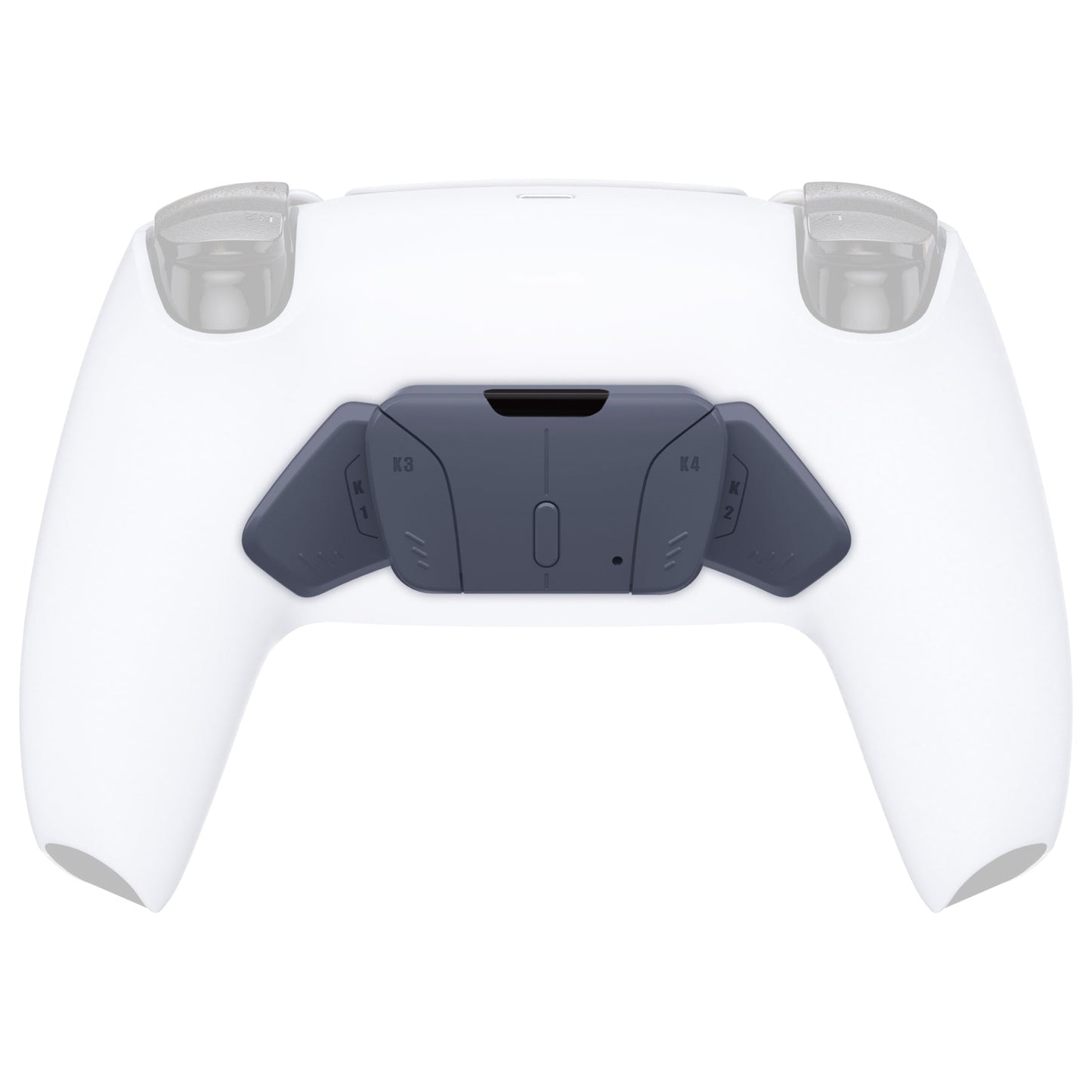 eXtremeRate PS5コントローラー対応eXtremeRate RISE4リマップキット対応用に再設計された交換対応用K1 K2 K3 K4バックボタンハウジングシェル【スターリングシルバー】