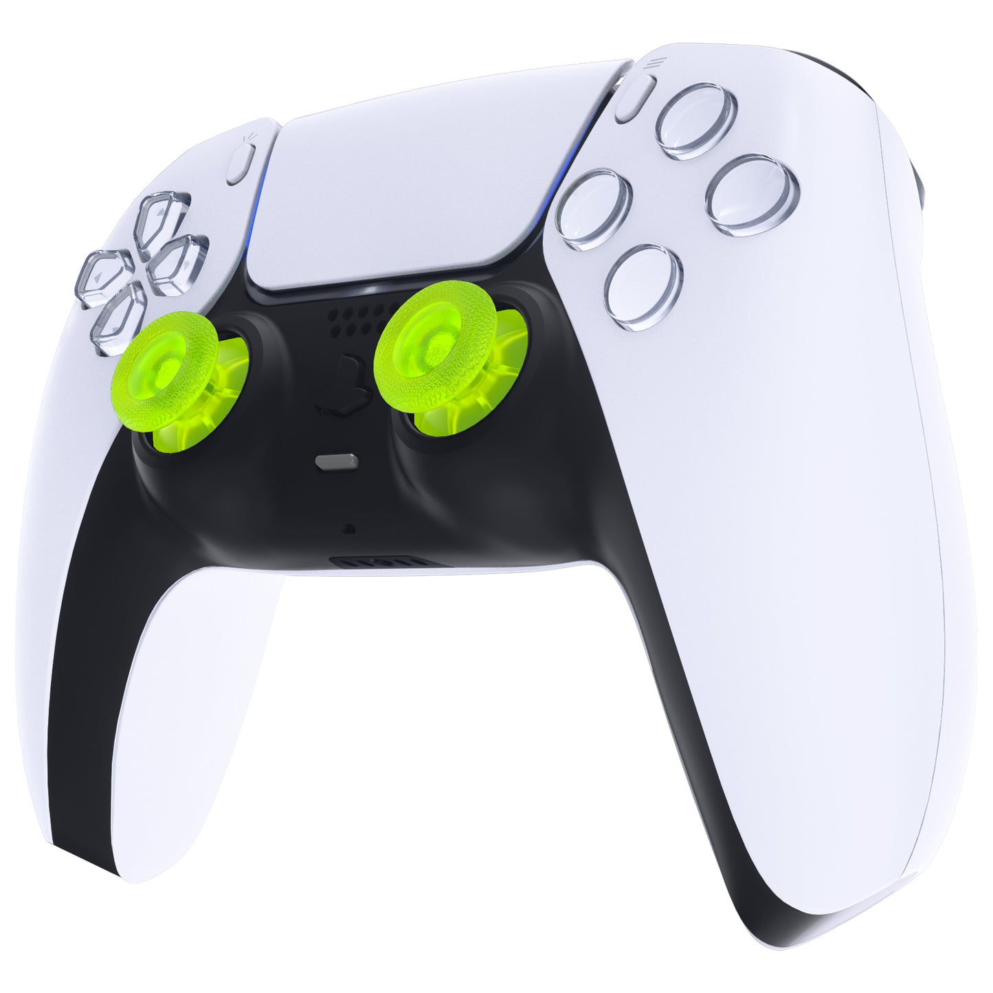 eXtremeRate PS5&PS4全モデルのコントローラー対応交換対応用サムスティックアナログスティックジョイスティック【クリアライムグリーン】