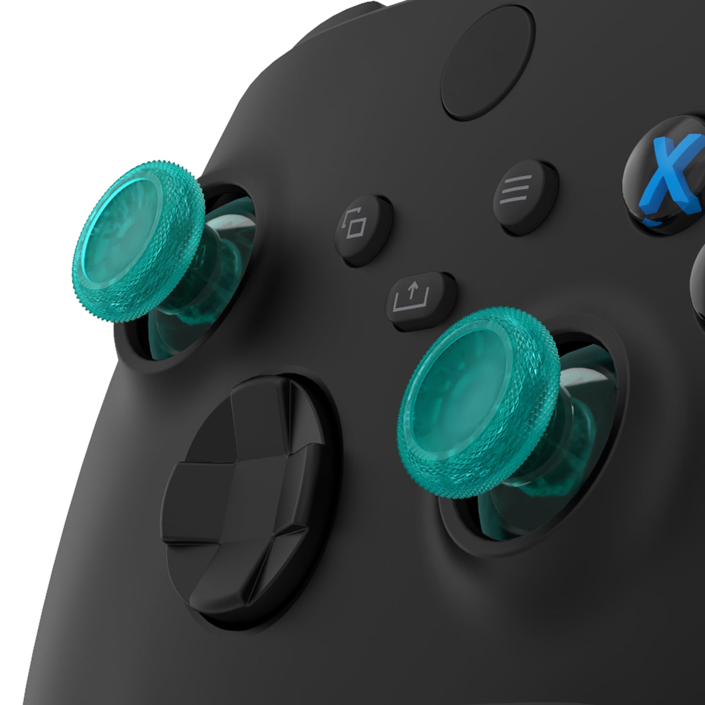 eXtremeRate Xbox Series X/Sコントローラー&Xbox One X/Sコントローラー&Xbox Oneスタンダードコントローラー&Xbox One Eliteコントローラー用交換サムスティック【エメラルドグリーン】