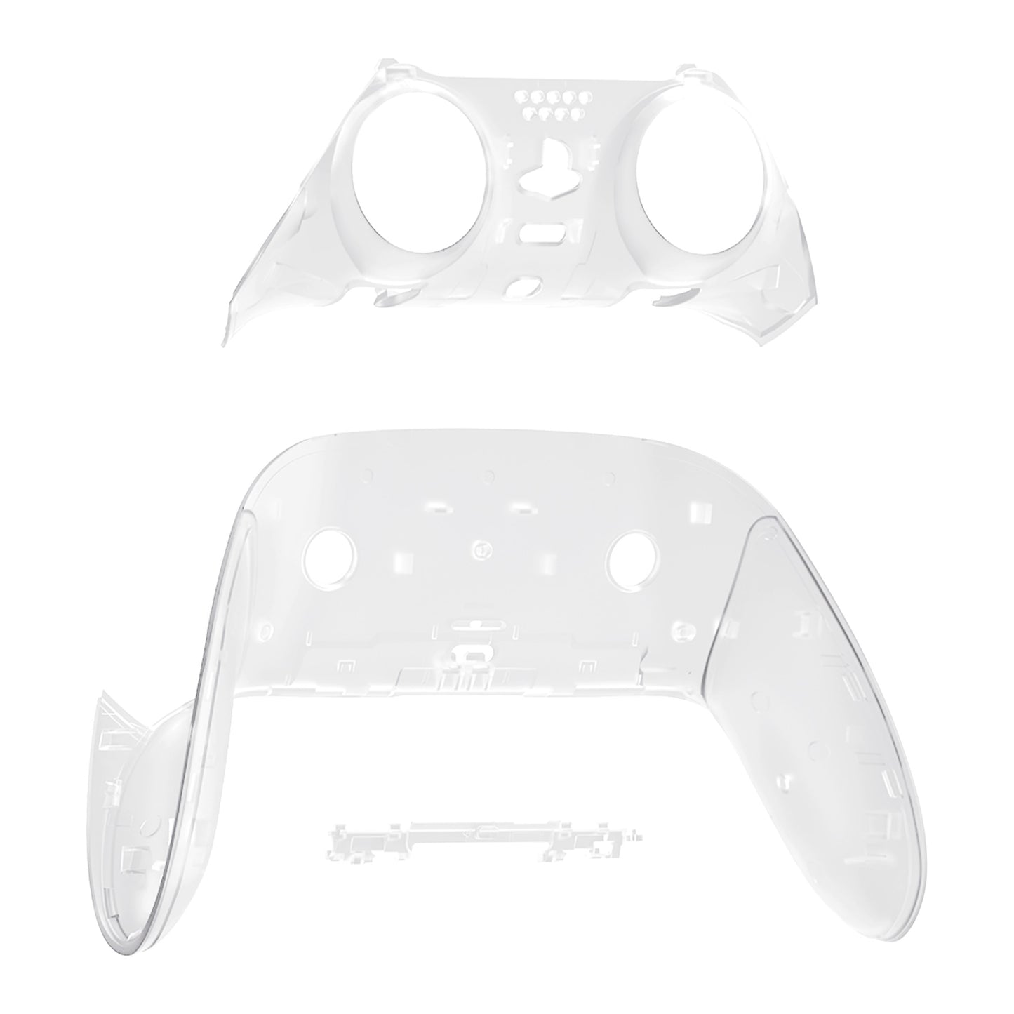 eXtremeRate PS5 edgeコントローラー対応交換対応用トップ&ボトム装飾トリムシェル【暗闇で光る-グリーン】
