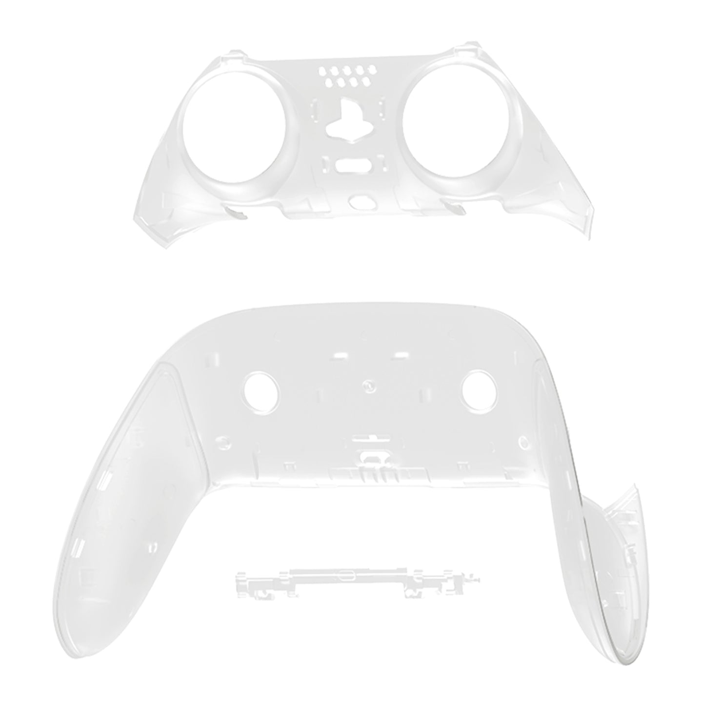 eXtremeRate PS5 edgeコントローラー対応交換対応用トップ&ボトム装飾トリムシェル【暗闇で光る-グリーン】