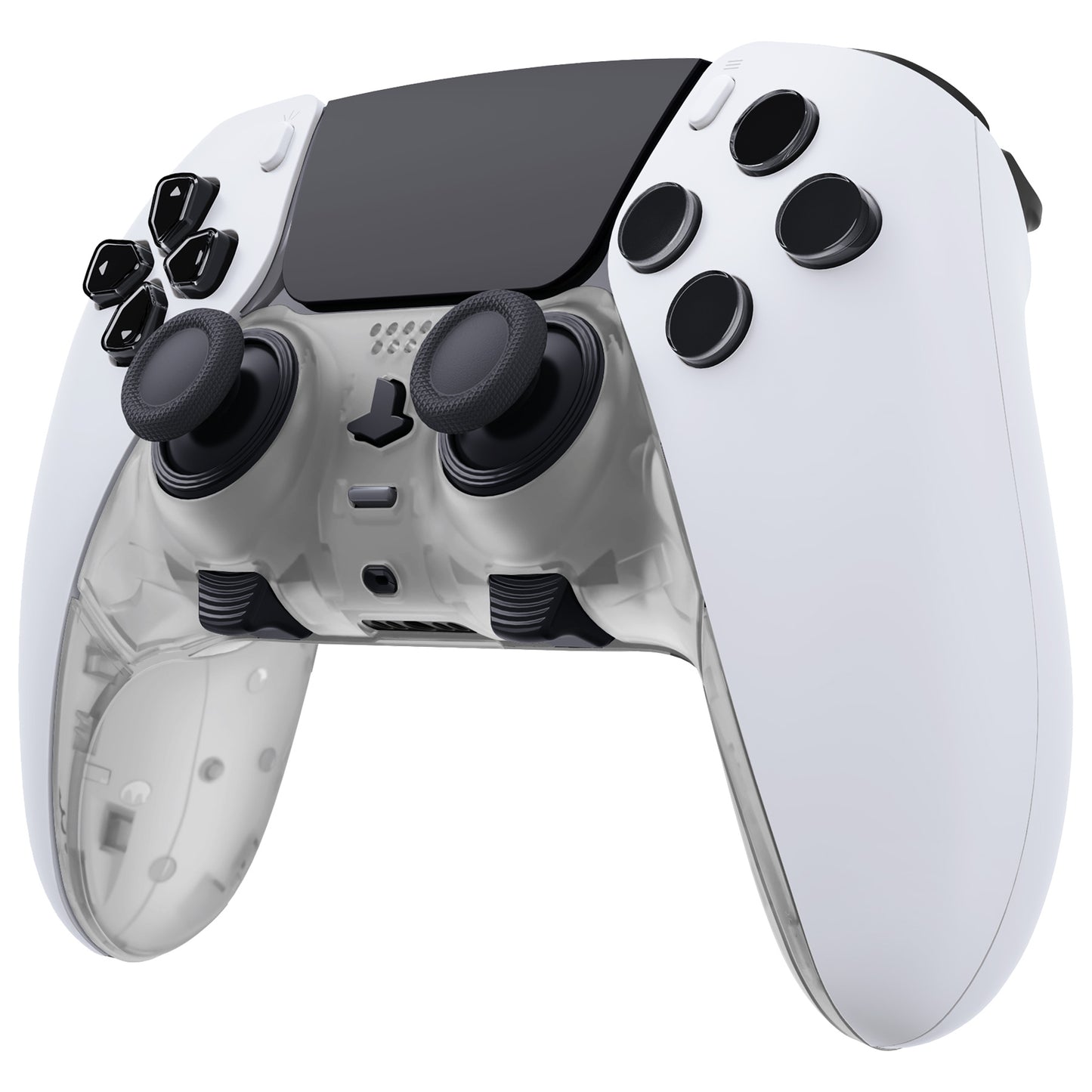 eXtremeRate PS5 edgeコントローラー対応交換対応用トップ&ボトム装飾トリムシェル【暗闇で光る-グリーン】