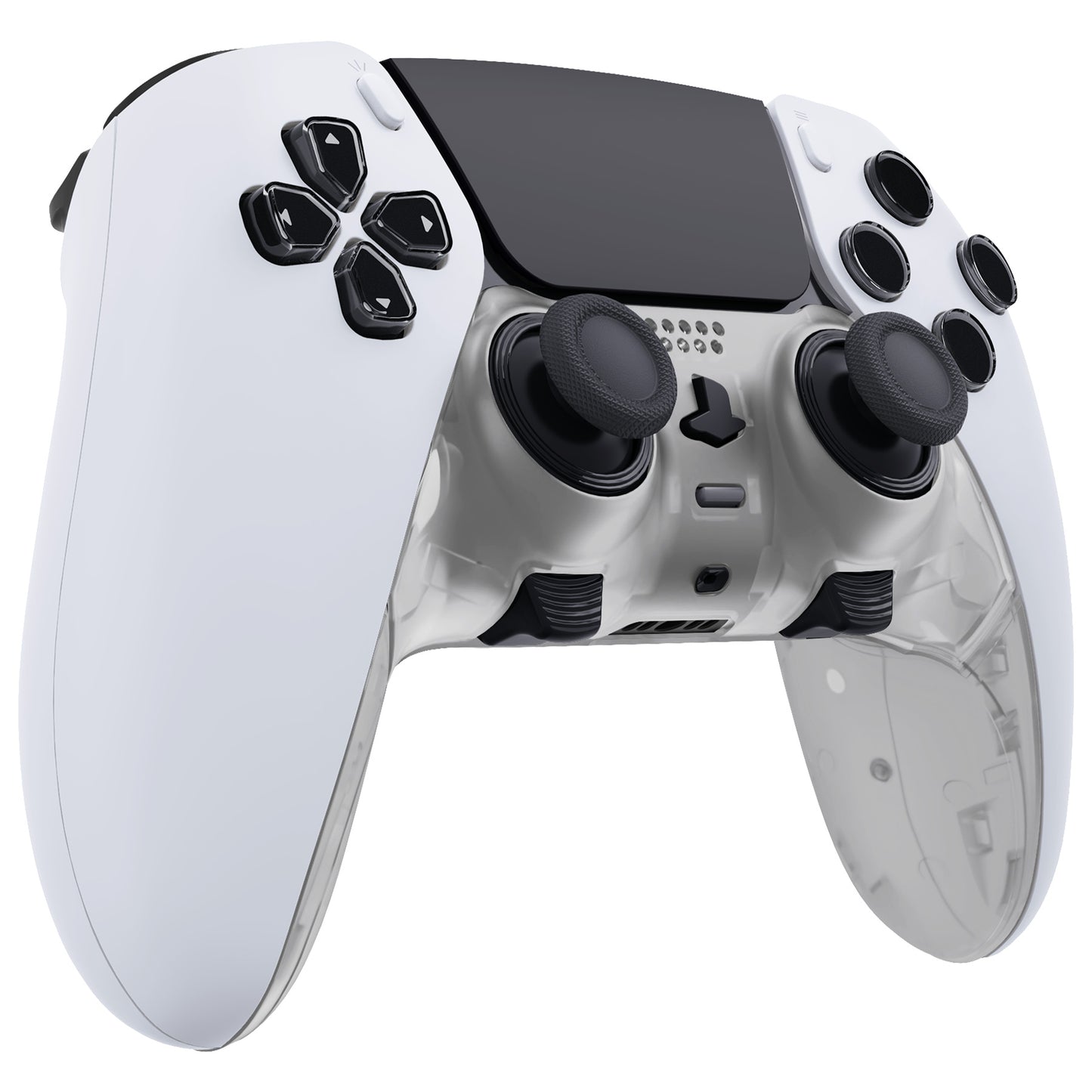 eXtremeRate PS5 edgeコントローラー対応交換対応用トップ&ボトム装飾トリムシェル【暗闇で光る-グリーン】