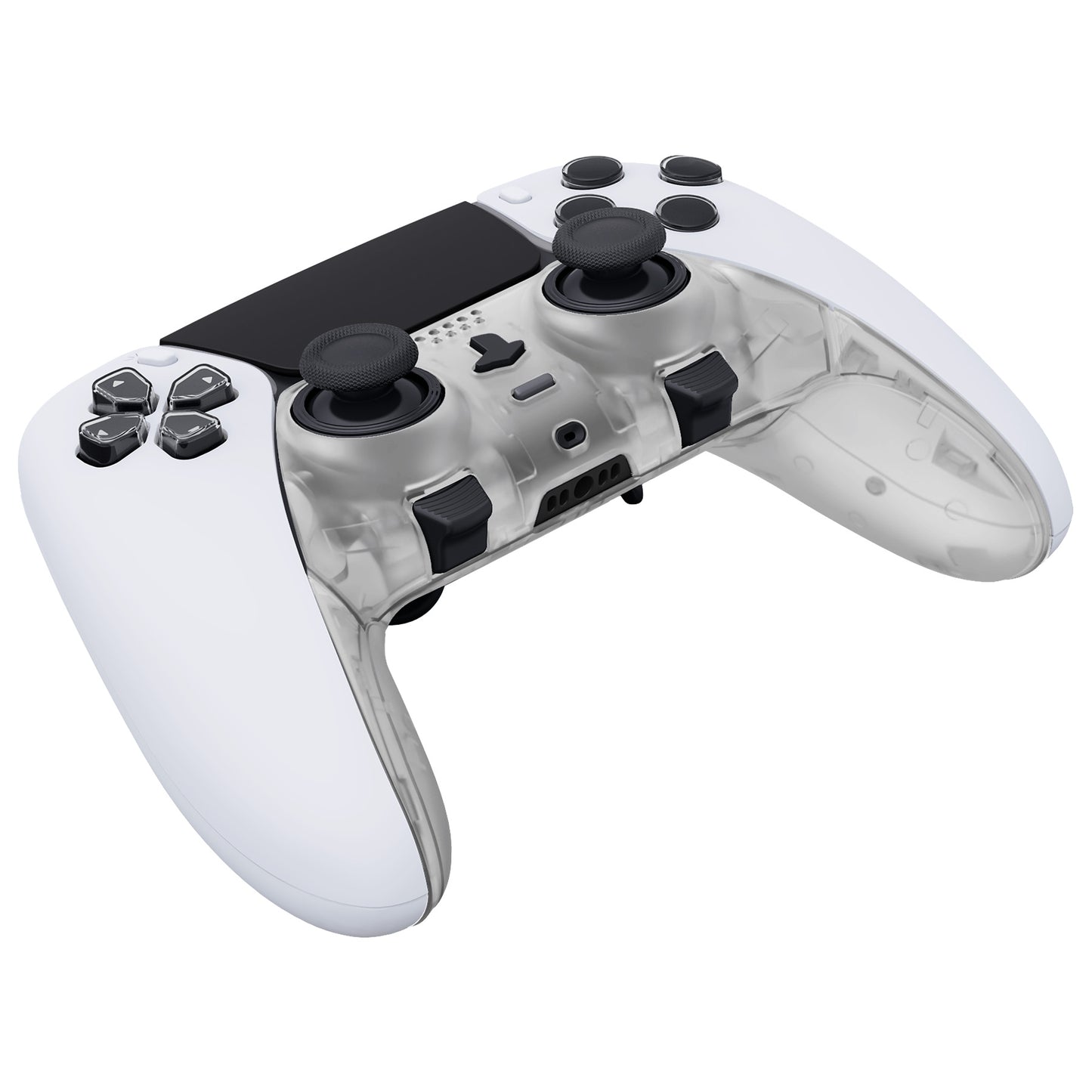 eXtremeRate PS5 edgeコントローラー対応交換対応用トップ&ボトム装飾トリムシェル【暗闇で光る-グリーン】