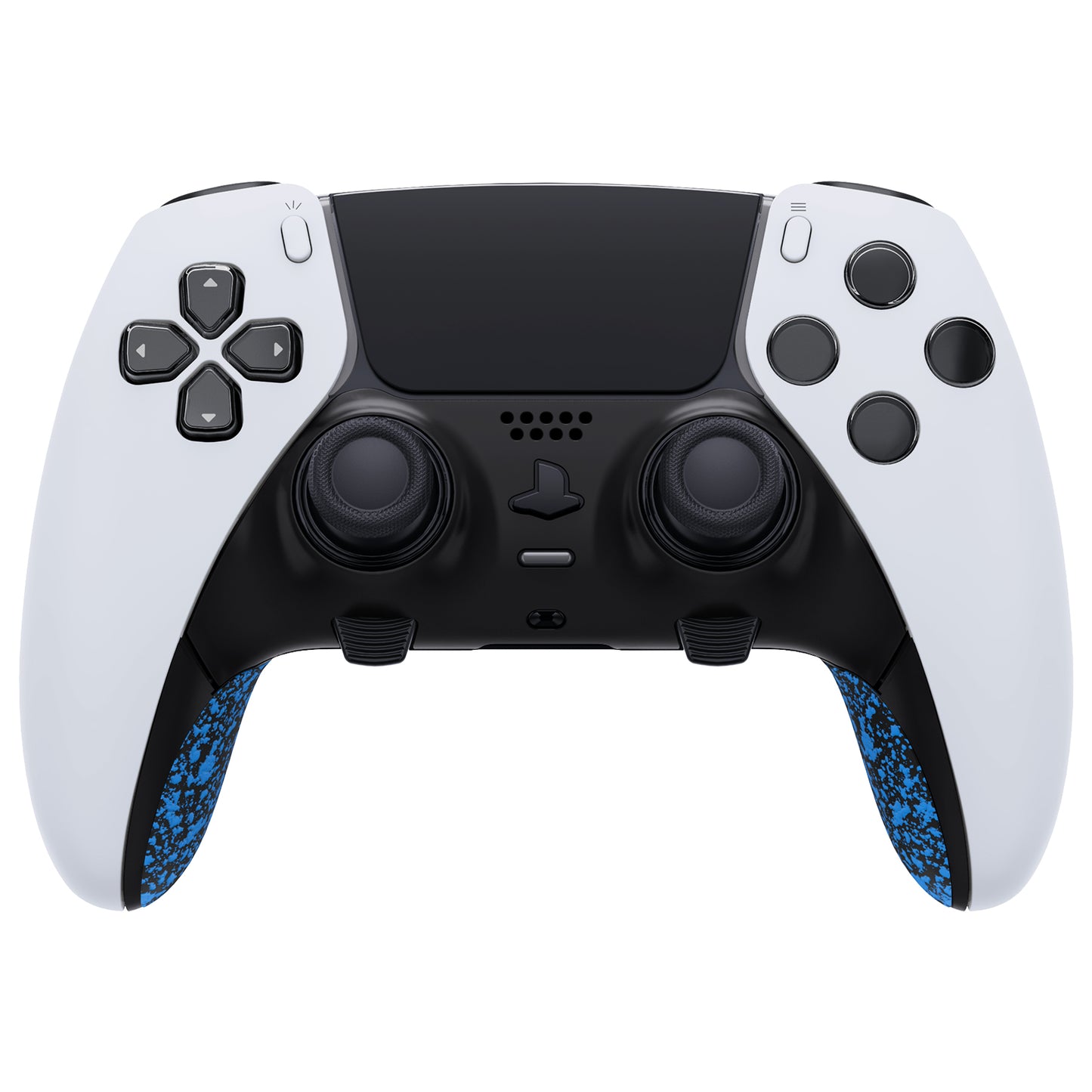 eXtremeRate PS5 edgeコントローラー対応交換対応用トップ&ボトム装飾トリムシェル【テクスチャードブルー】