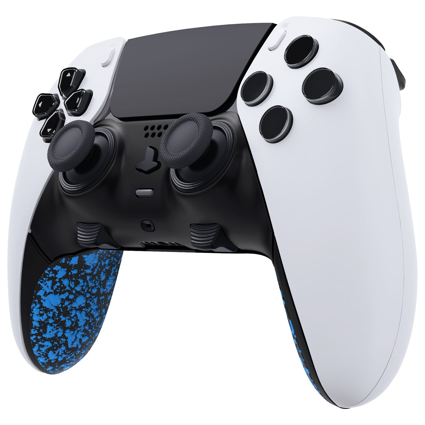 eXtremeRate PS5 edgeコントローラー対応交換対応用トップ&ボトム装飾トリムシェル【テクスチャードブルー】