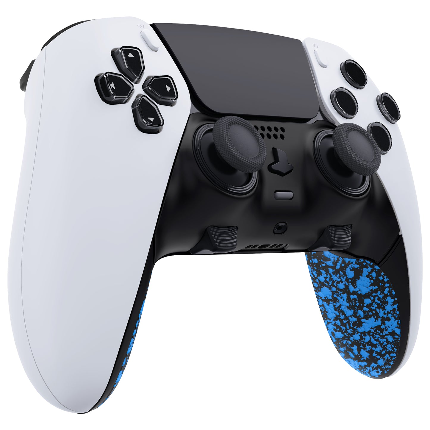 eXtremeRate PS5 edgeコントローラー対応交換対応用トップ&ボトム装飾トリムシェル【テクスチャードブルー】