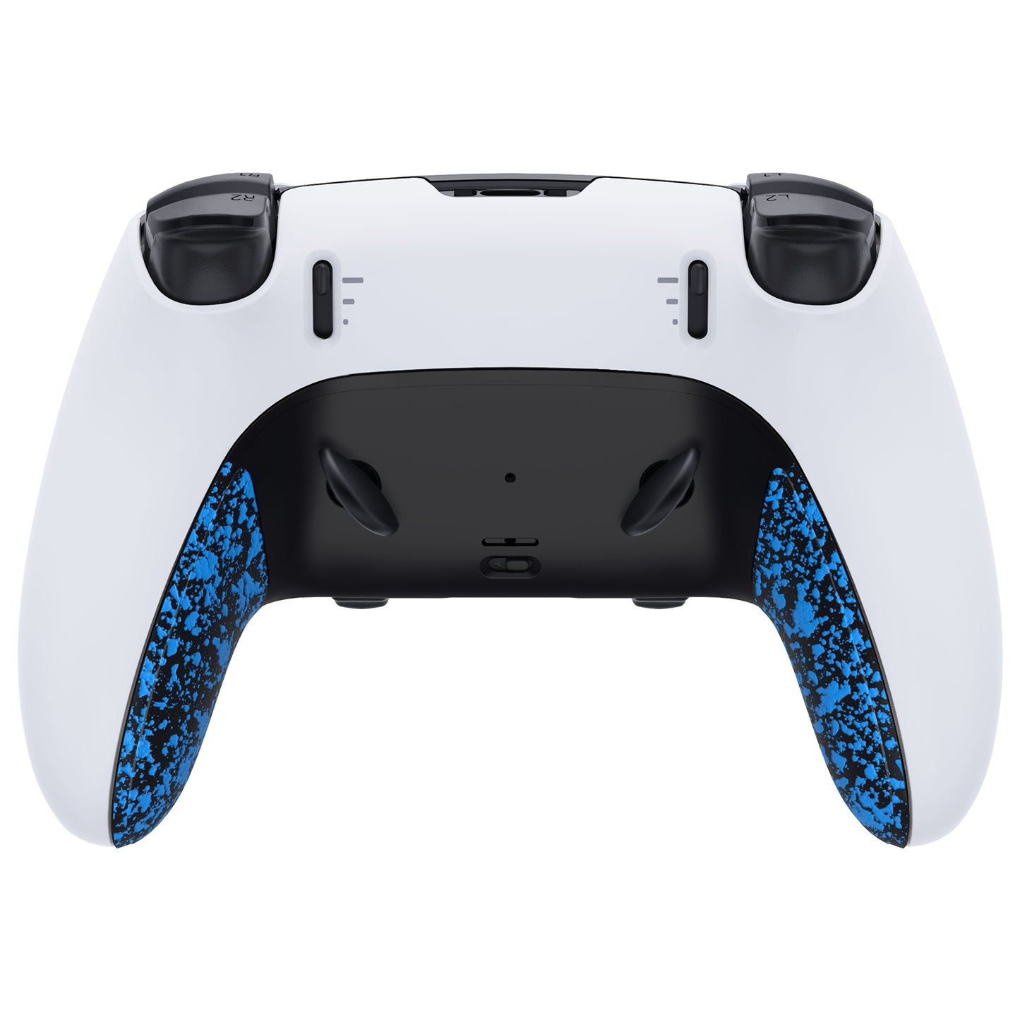eXtremeRate PS5 edgeコントローラー対応交換対応用トップ&ボトム装飾トリムシェル【テクスチャードブルー】