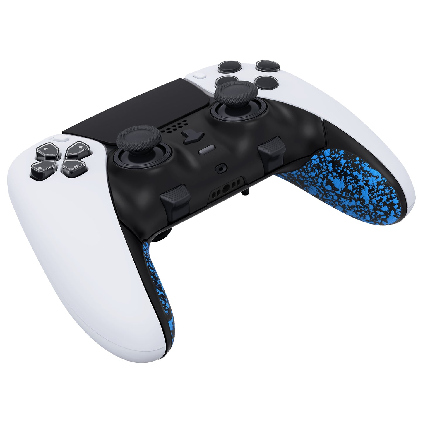 eXtremeRate PS5 edgeコントローラー対応交換対応用トップ&ボトム装飾トリムシェル【テクスチャードブルー】