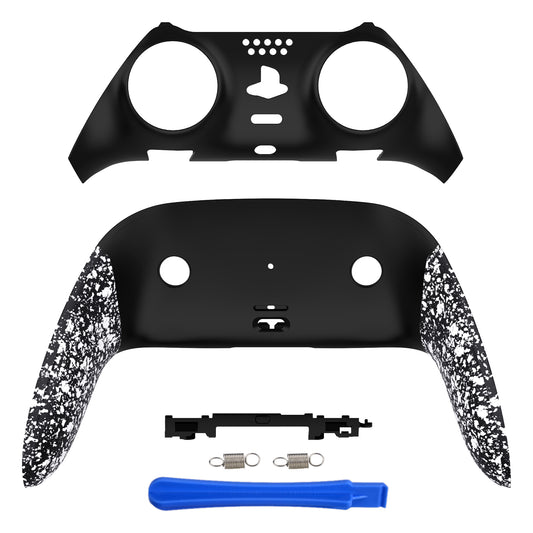 eXtremeRate PS5 edgeコントローラー対応交換対応用トップ&ボトム装飾トリムシェル【テクスチャードホワイト】