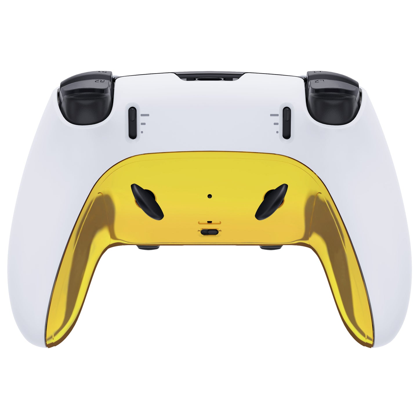 eXtremeRate PS5 edgeコントローラー対応交換対応用トップ&ボトム装飾トリムシェル【クロームゴールド】