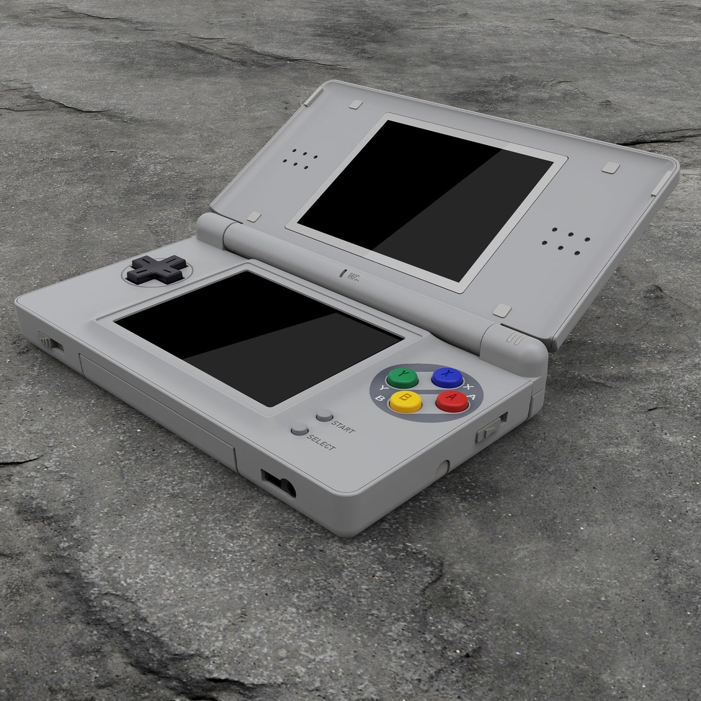 eXtremeRate ニンテンドーDS Lite用交換フルハウジングシェル&ボタンセット保護フィルム付き【SFC SNESクラシック EUスタイル】