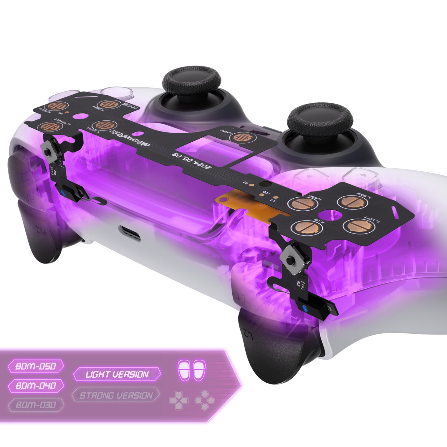 eXtremeRate PS5コントローラーBDM-040/050対応用ショルダーボタン対応用マイクロスイッチ-ライトバージョンクリッキーヘアトリガーキットV2