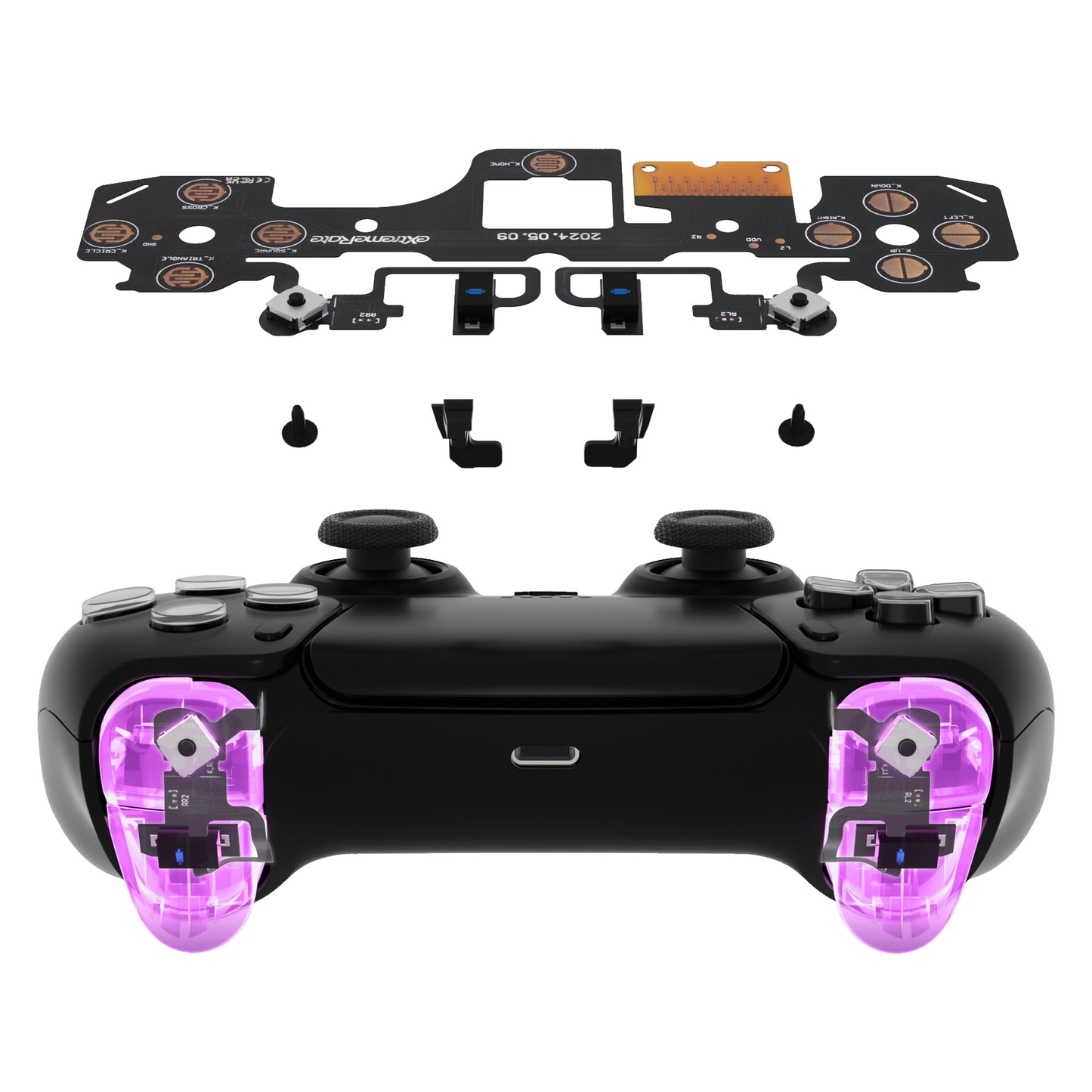 eXtremeRate PS5コントローラーBDM-040/050対応用ショルダーボタン対応用マイクロスイッチ-ライトバージョンクリッキーヘアトリガーキットV2