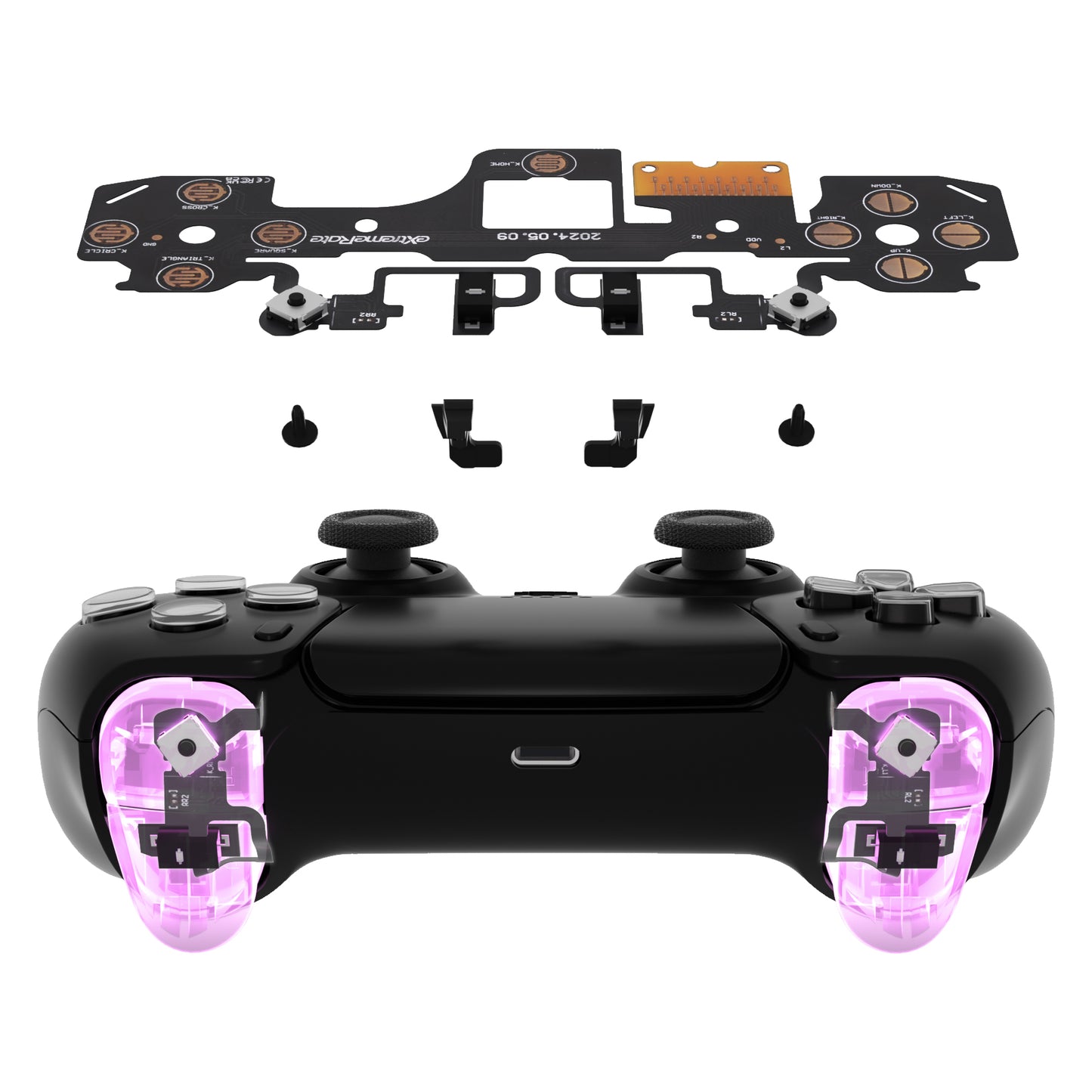 eXtremeRate PS5コントローラーBDM-040/050対応用ショルダーボタン対応用マイクロスイッチ-ストロングバージョンクリッキーヘアトリガーキットV2
