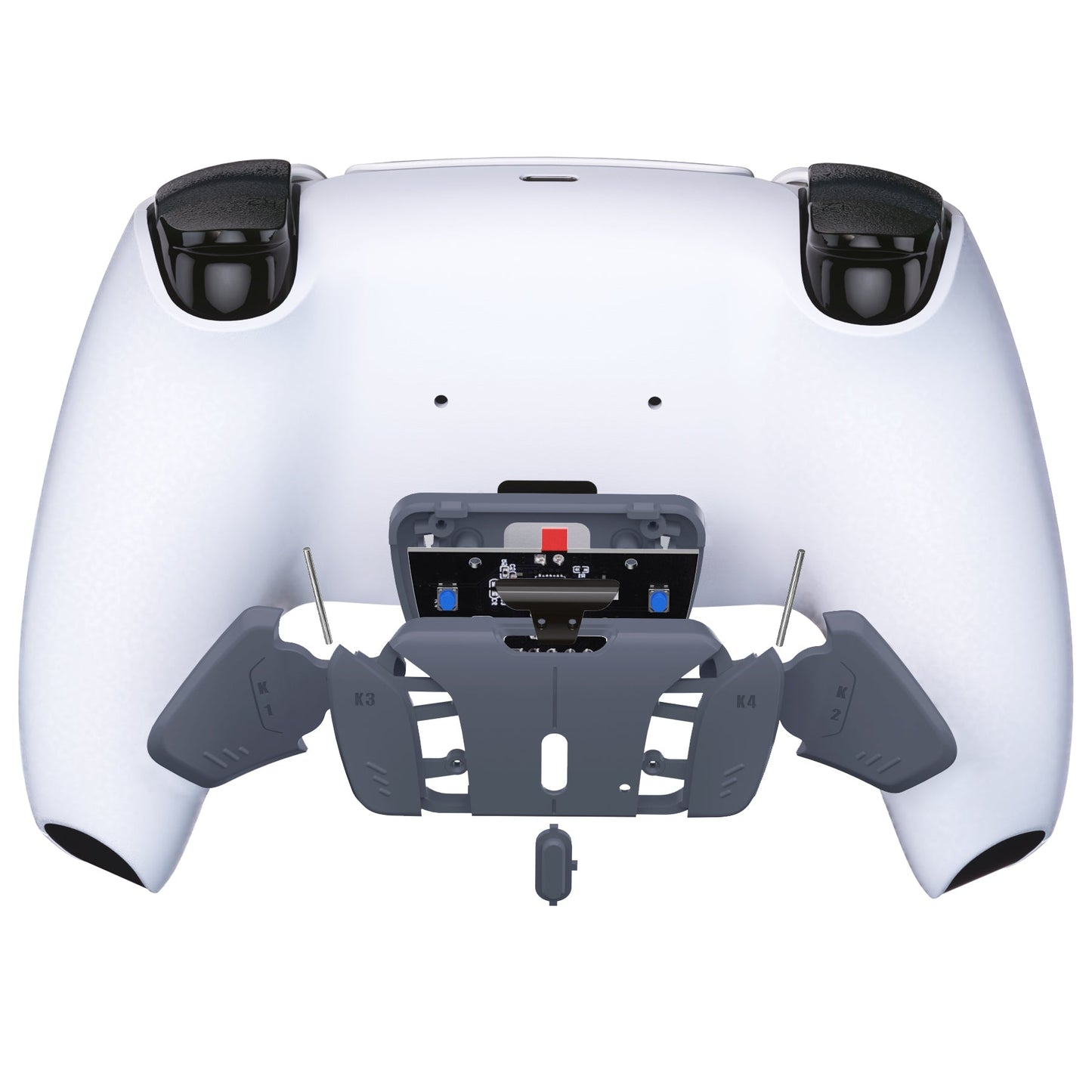 eXtremeRate RISEをRISE4キットに変更-PS5コントローラー対応eXtremeRate RISE & RISE4リマップキット対応用再設計されたK1 K2 K3 K4バックボタンハウジング&リマップPCBボード【ティントゥーラ ネーラ】