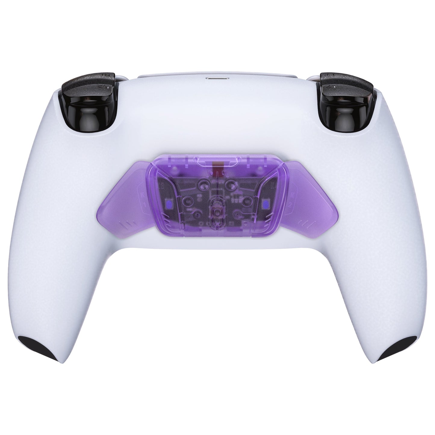 eXtremeRate RISEをRISE4キットに変更-PS5コントローラー対応eXtremeRate RISE & RISE4リマップキット対応用再設計されたK1 K2 K3 K4バックボタンハウジング&リマップPCBボード【クリアパープル】