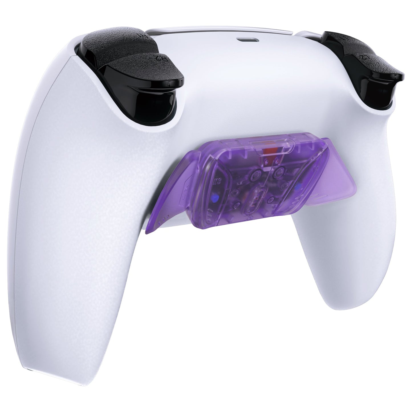 eXtremeRate RISEをRISE4キットに変更-PS5コントローラー対応eXtremeRate RISE & RISE4リマップキット対応用再設計されたK1 K2 K3 K4バックボタンハウジング&リマップPCBボード【クリアパープル】