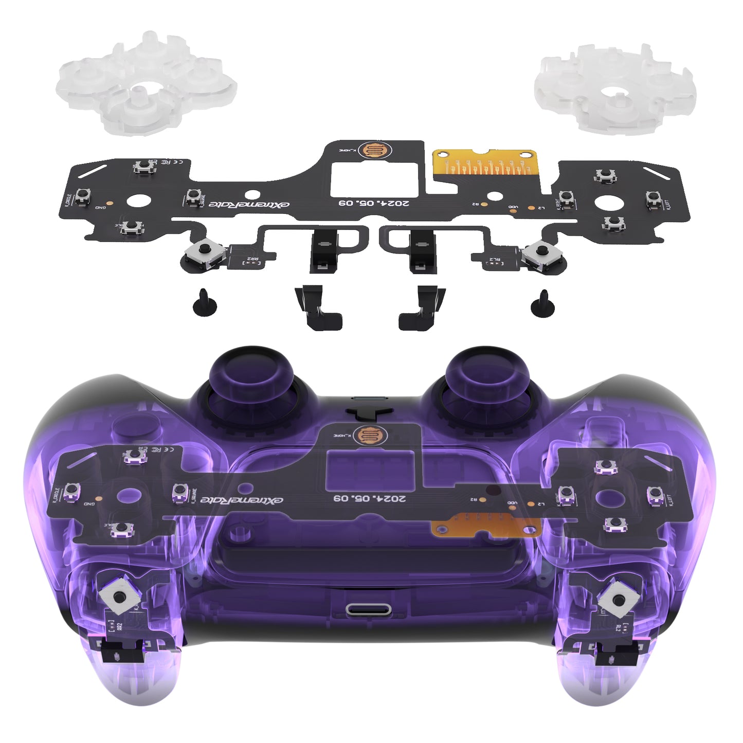 eXtremeRate PS5コントローラーBDM-040/050に対応用ストロングバージョンホールクリッキーキットV2