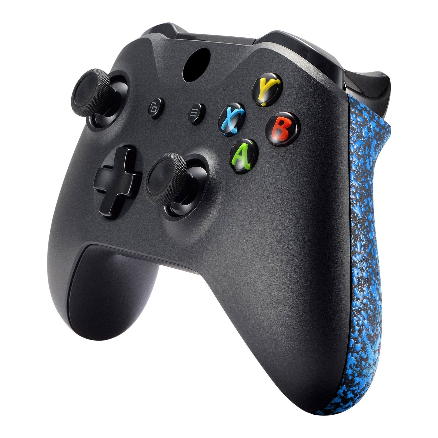 eXtremeRate Xbox One X&Sコントローラー(モデル1708)用交換滑り止めグリップサイドレールハンドル【テクスチャードブルー】
