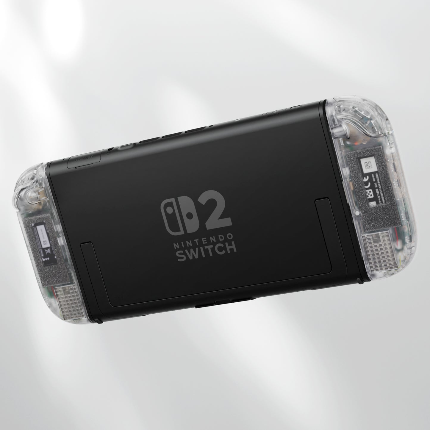 eXtremeRate Nintendo Switch 2対応ジョイコン交換フルセットシェルケース、方向ボタンバージョンボタン付き - デラックス版【クリア】