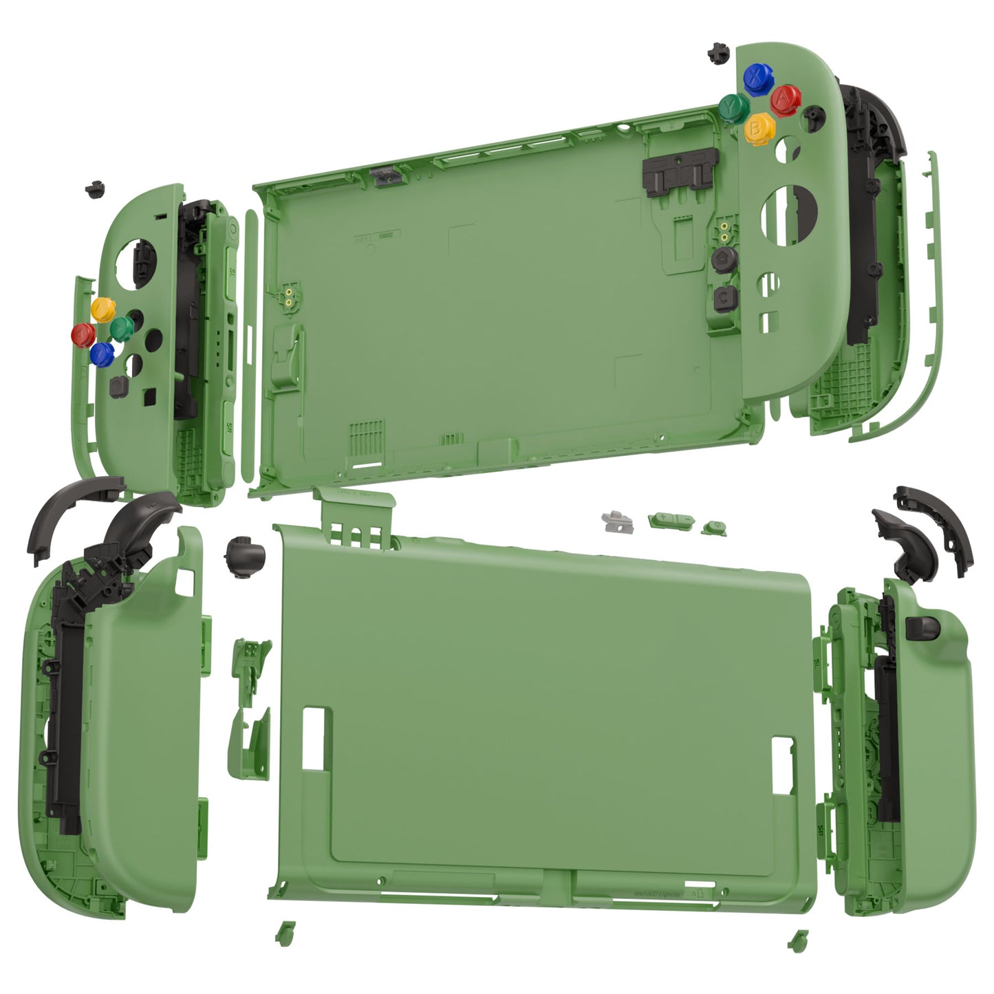 eXtremeRate Nintendo Switch 2対応交換フルセットシェル&ボタン - デラックス版【抹茶グリーン】