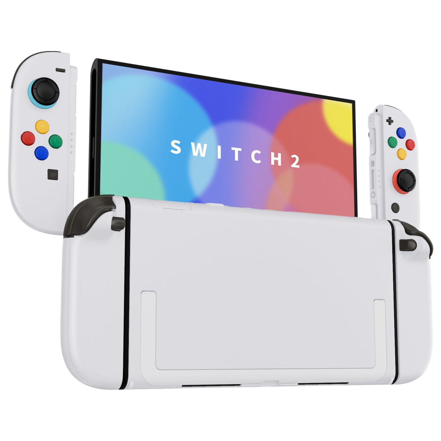eXtremeRate Nintendo Switch 2対応交換フルセットシェル&ボタン - デラックス版【ホワイト】