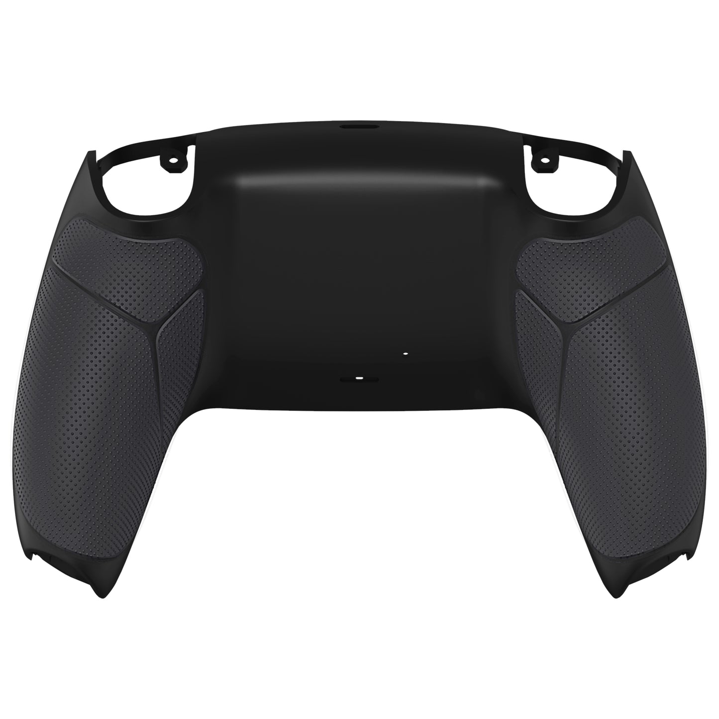 eXtremeRate PS5コントローラーBDM-010/020/030/040/050対応パフォーマンスグリップ交換対応用バックハウジングボトムシェル【ラバー付きブラック】
