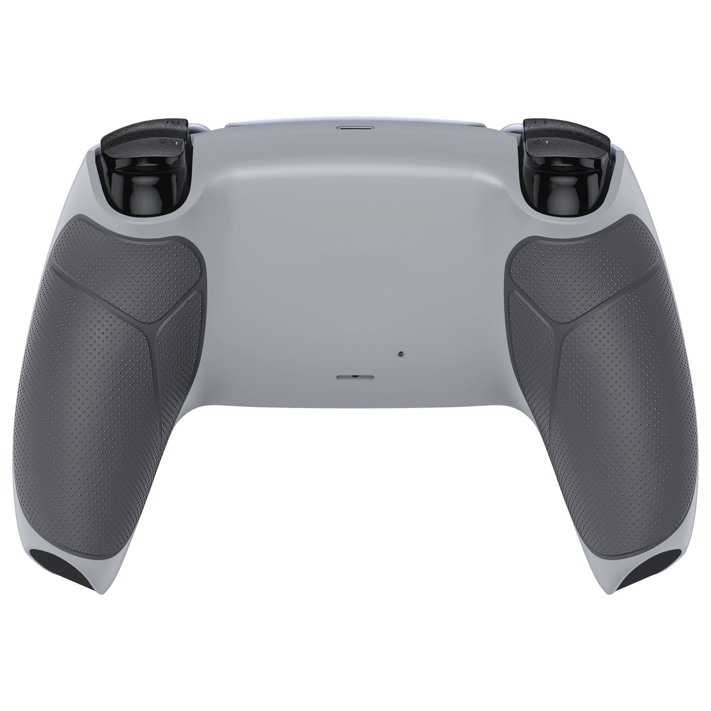 eXtremeRate PS5コントローラーBDM-010/020/030/040/050対応パフォーマンスグリップ交換対応用バックハウジングボトムシェル【ラバー付き灰白&クラシックグレー】