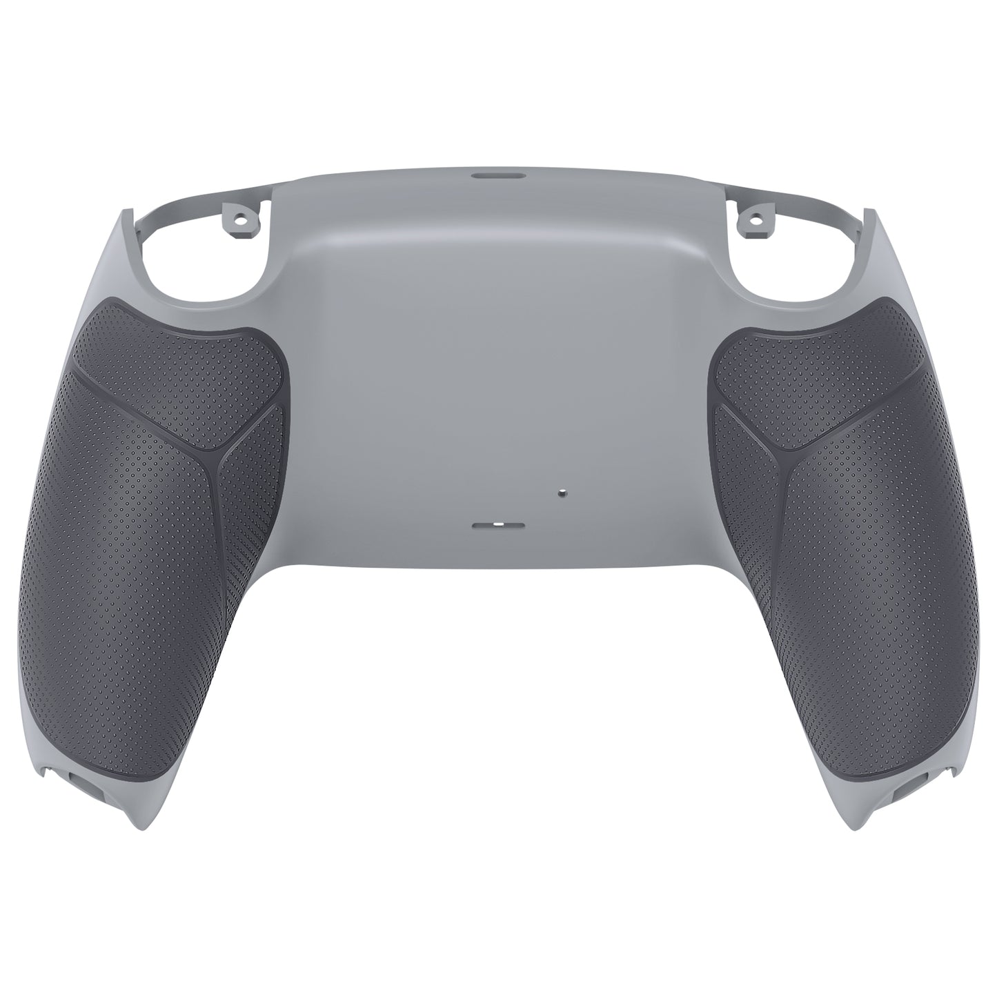 eXtremeRate PS5コントローラーBDM-010/020/030/040/050対応パフォーマンスグリップ交換対応用バックハウジングボトムシェル【ラバー付き灰白&クラシックグレー】