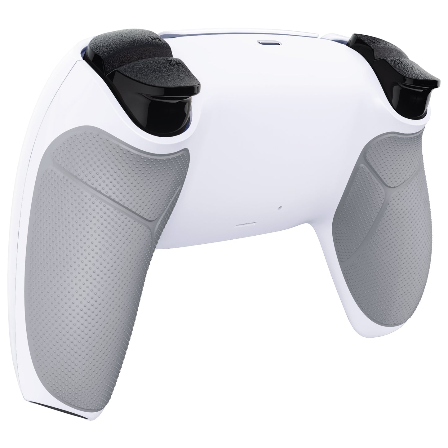 eXtremeRate PS5コントローラーBDM-010/020/030/040/050対応パフォーマンスグリップ交換対応用バックハウジングボトムシェル【ラバー付きホワイト】
