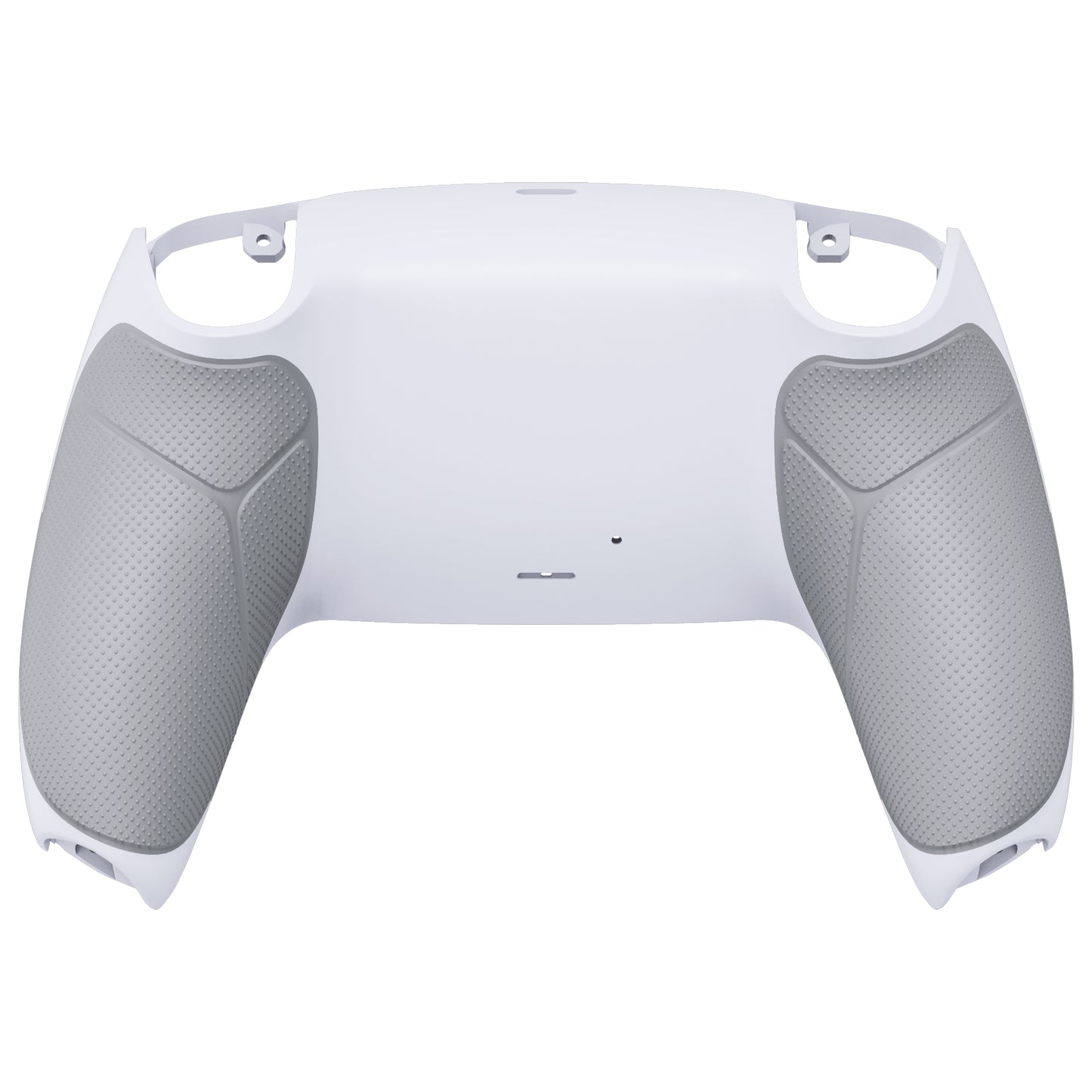 eXtremeRate PS5コントローラーBDM-010/020/030/040/050対応パフォーマンスグリップ交換対応用バックハウジングボトムシェル【ラバー付きホワイト】