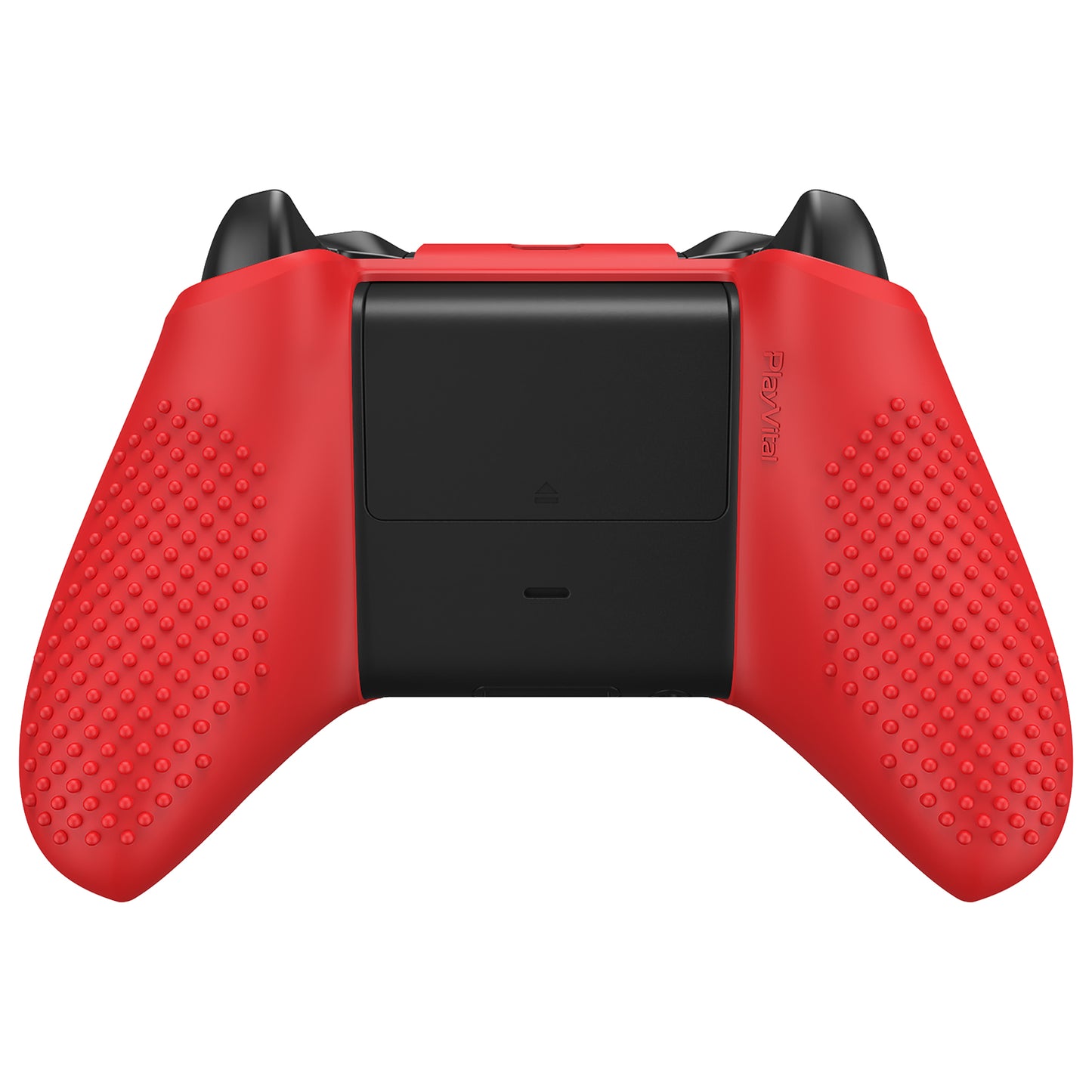 eXtremeRate PlayVital Xbox One X&Sコントローラー用滑り止め保護シリコンケースサムグリップキャップ付き【レッド】