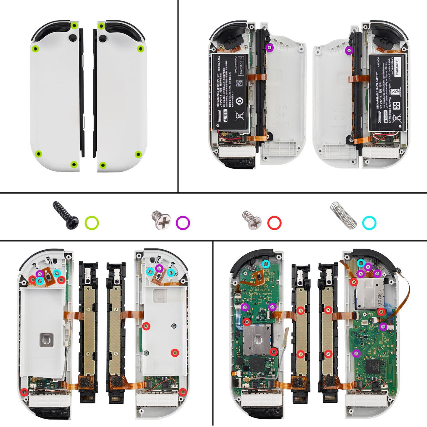 eXtremeRate ニンテンドーSwitch有機EL&ジョイコン用修理ツール、トライウィングドライバー&プラスドライバー&ピンセット&シェルオープンツール&ネジキット【NSAR0155】